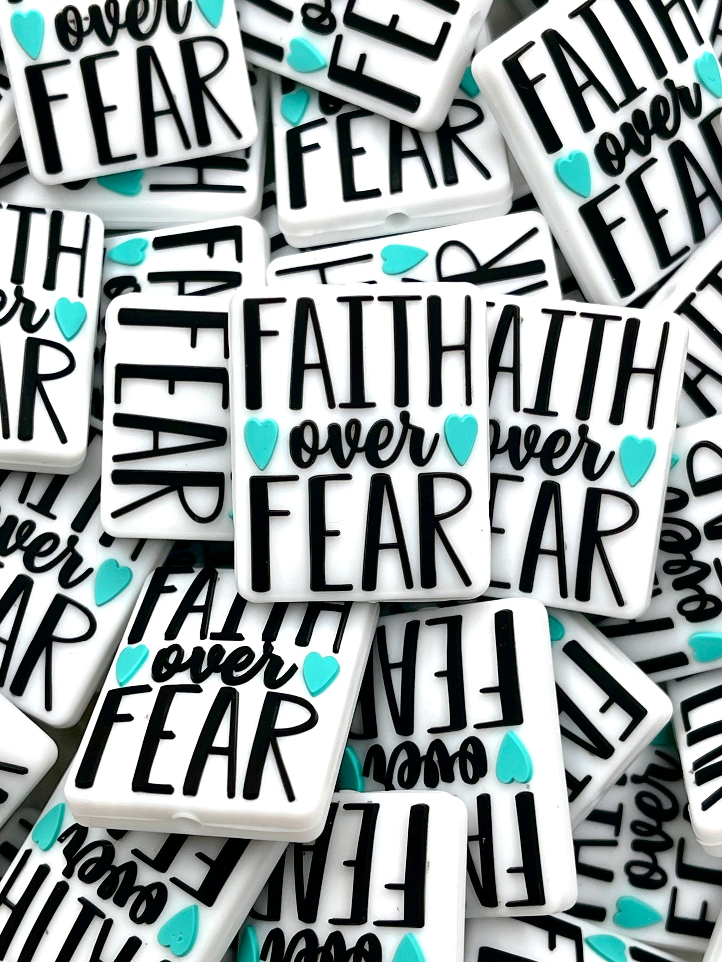 Faith Over Fear 2.0 Silicone Focal Beads