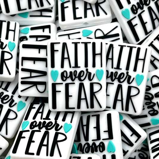 Faith Over Fear 2.0 Silicone Focal Beads