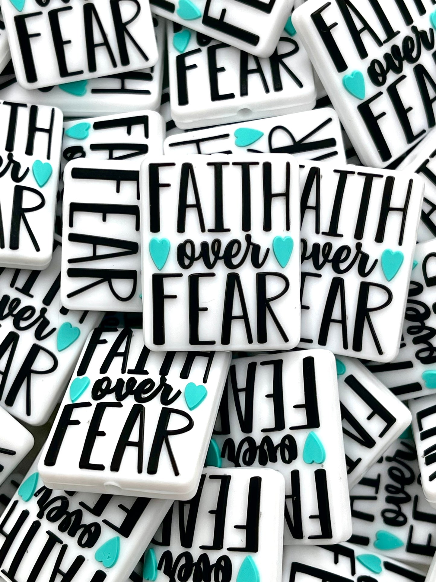 Faith Over Fear 2.0 Silicone Focal Beads