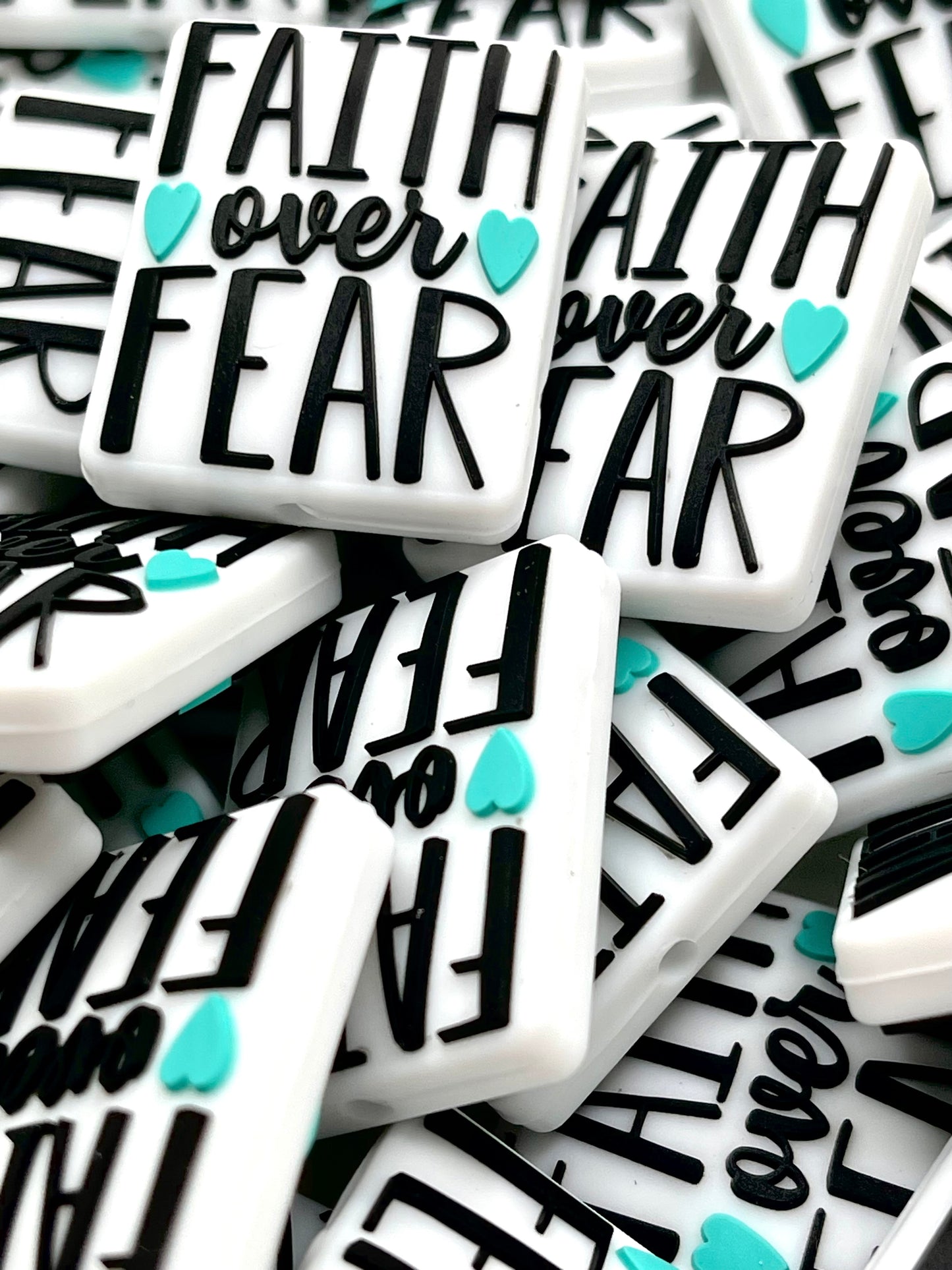 Faith Over Fear 2.0 Silicone Focal Beads