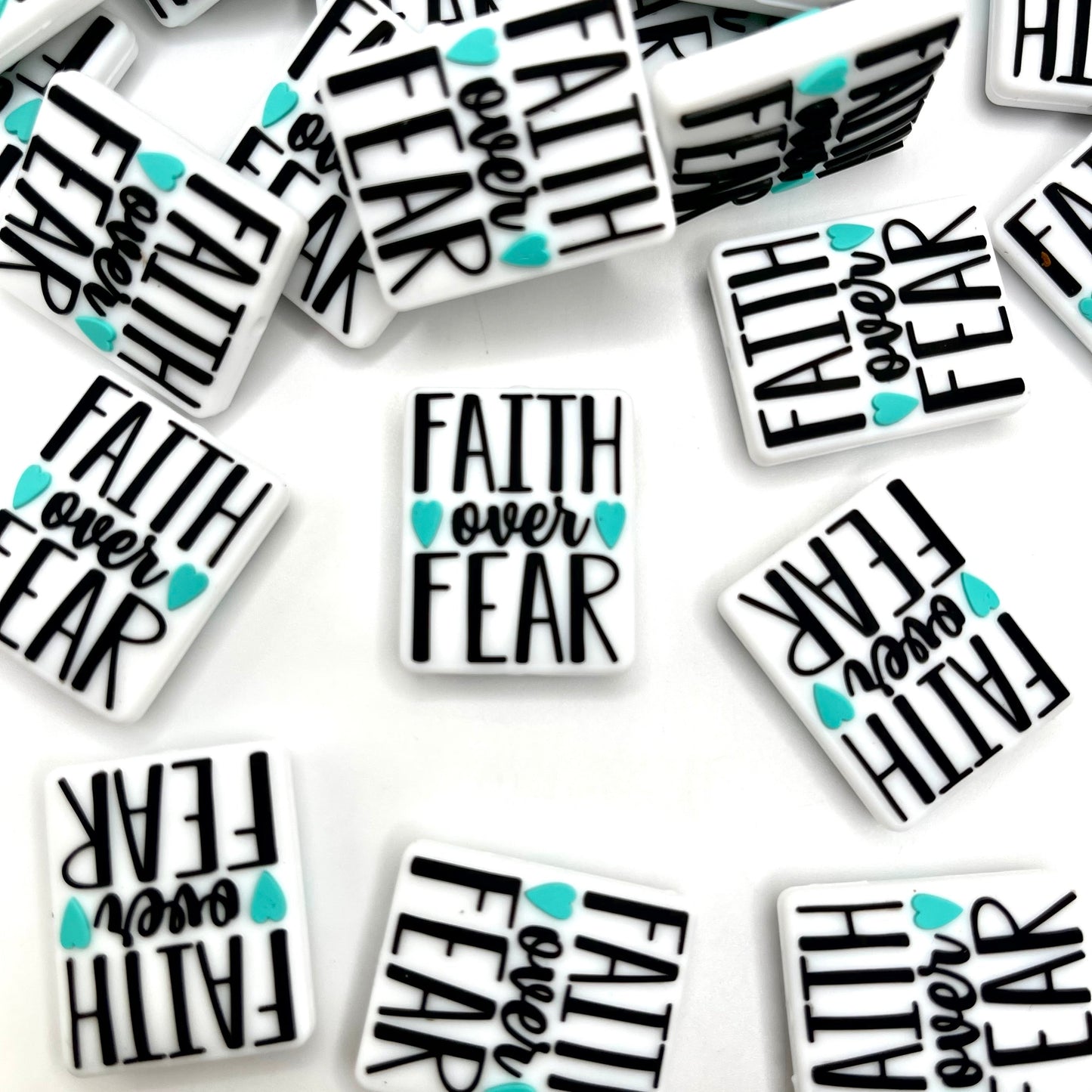 Faith Over Fear 2.0 Silicone Focal Beads