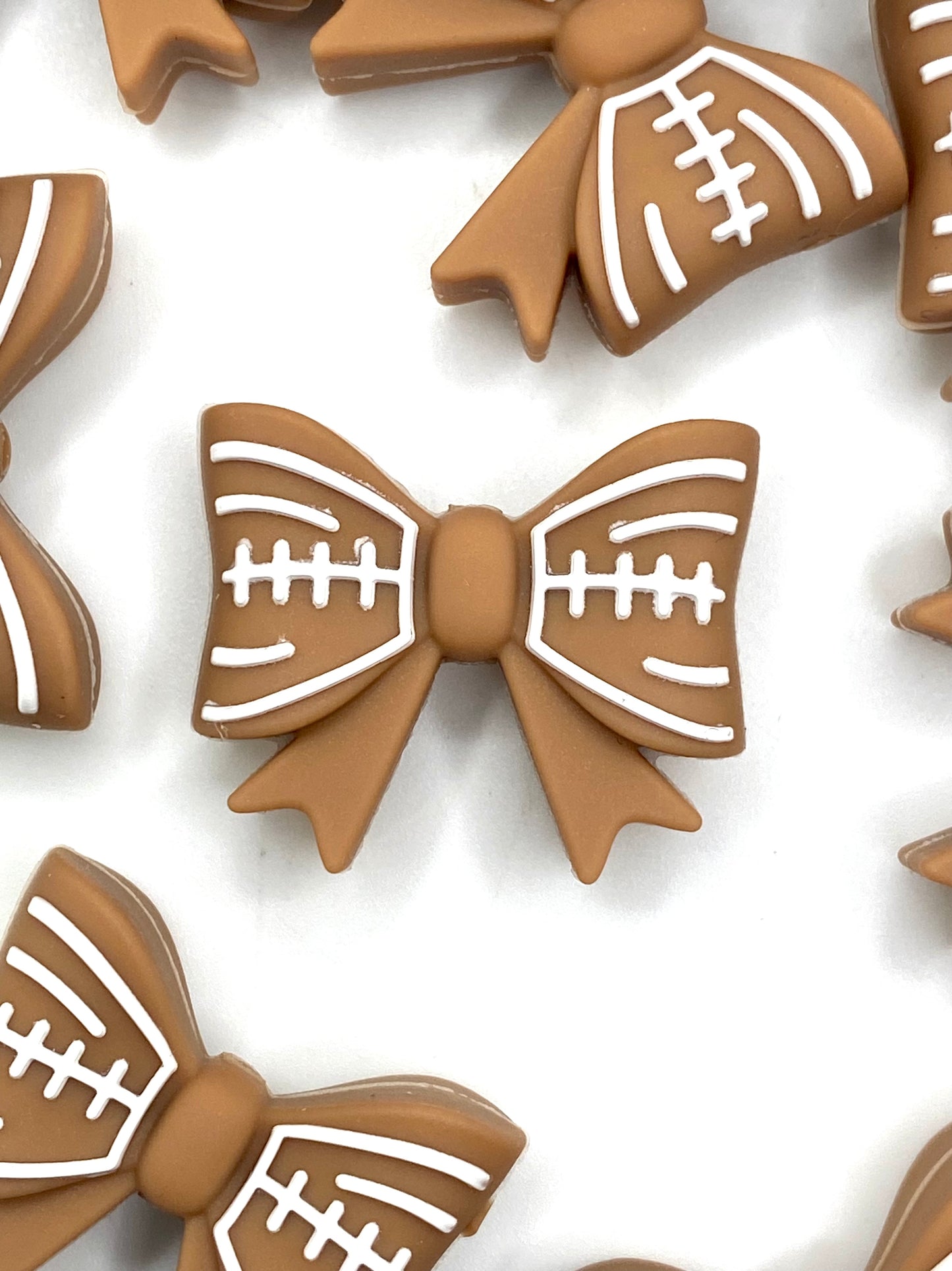 Sideline Sweetheart 3D Silicone Focal Beads