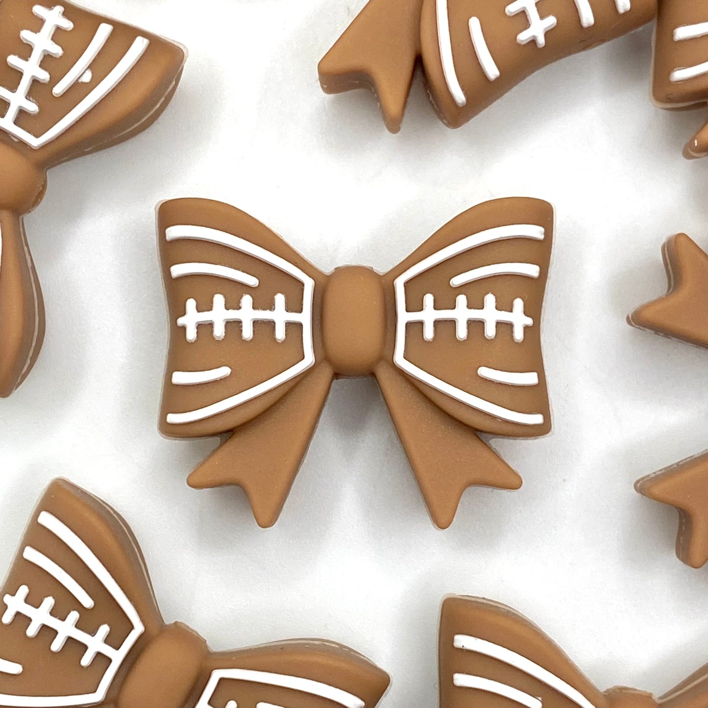 Sideline Sweetheart 3D Silicone Focal Beads