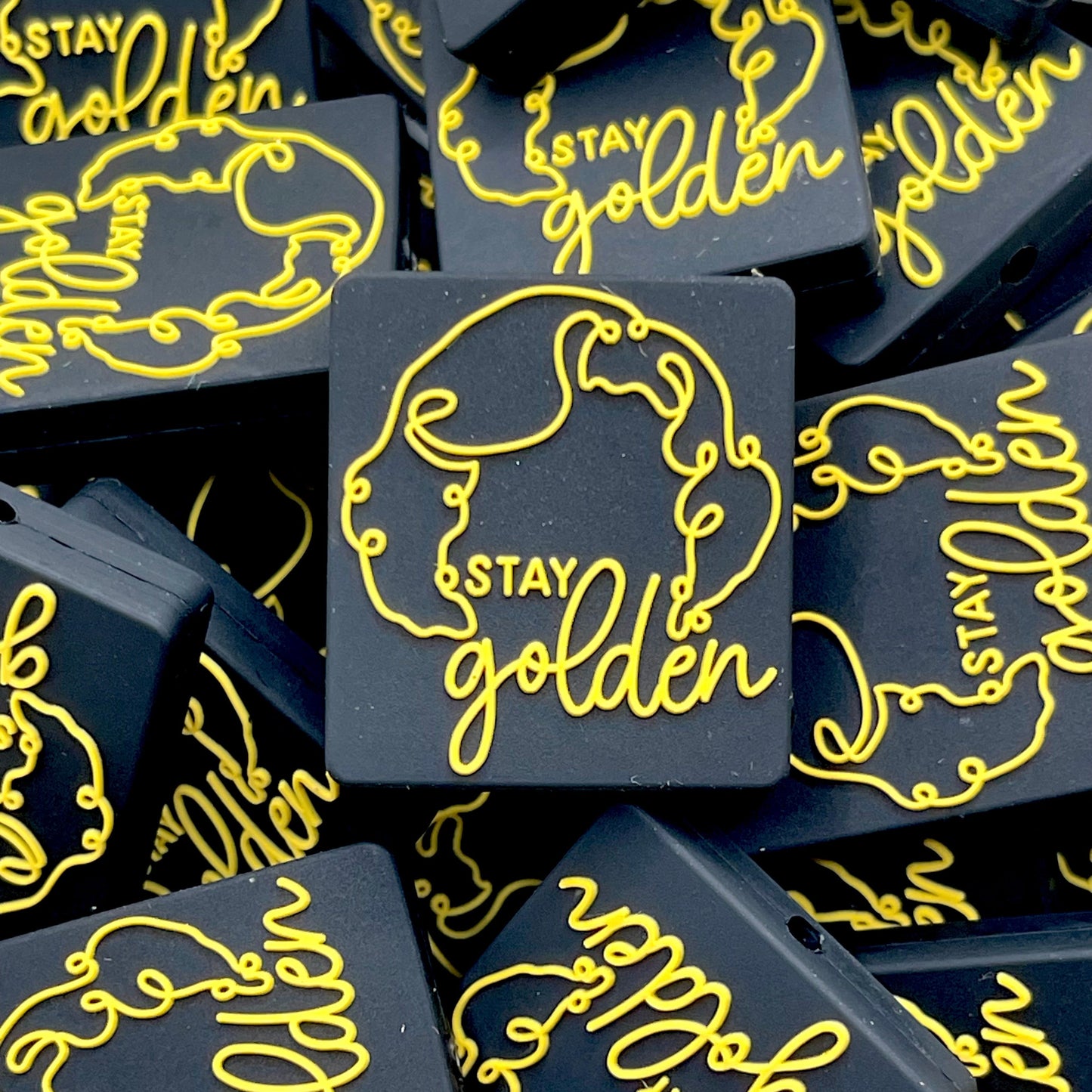 Stay Golden 2.0 Silicone Focal Beads