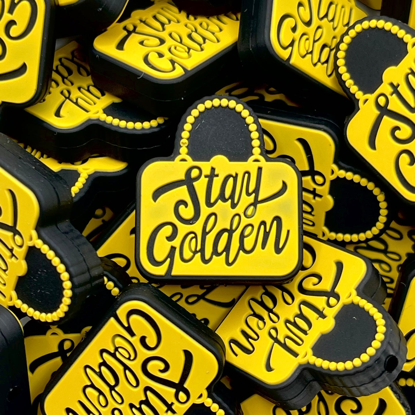 Stay Golden Silicone Focal Beads