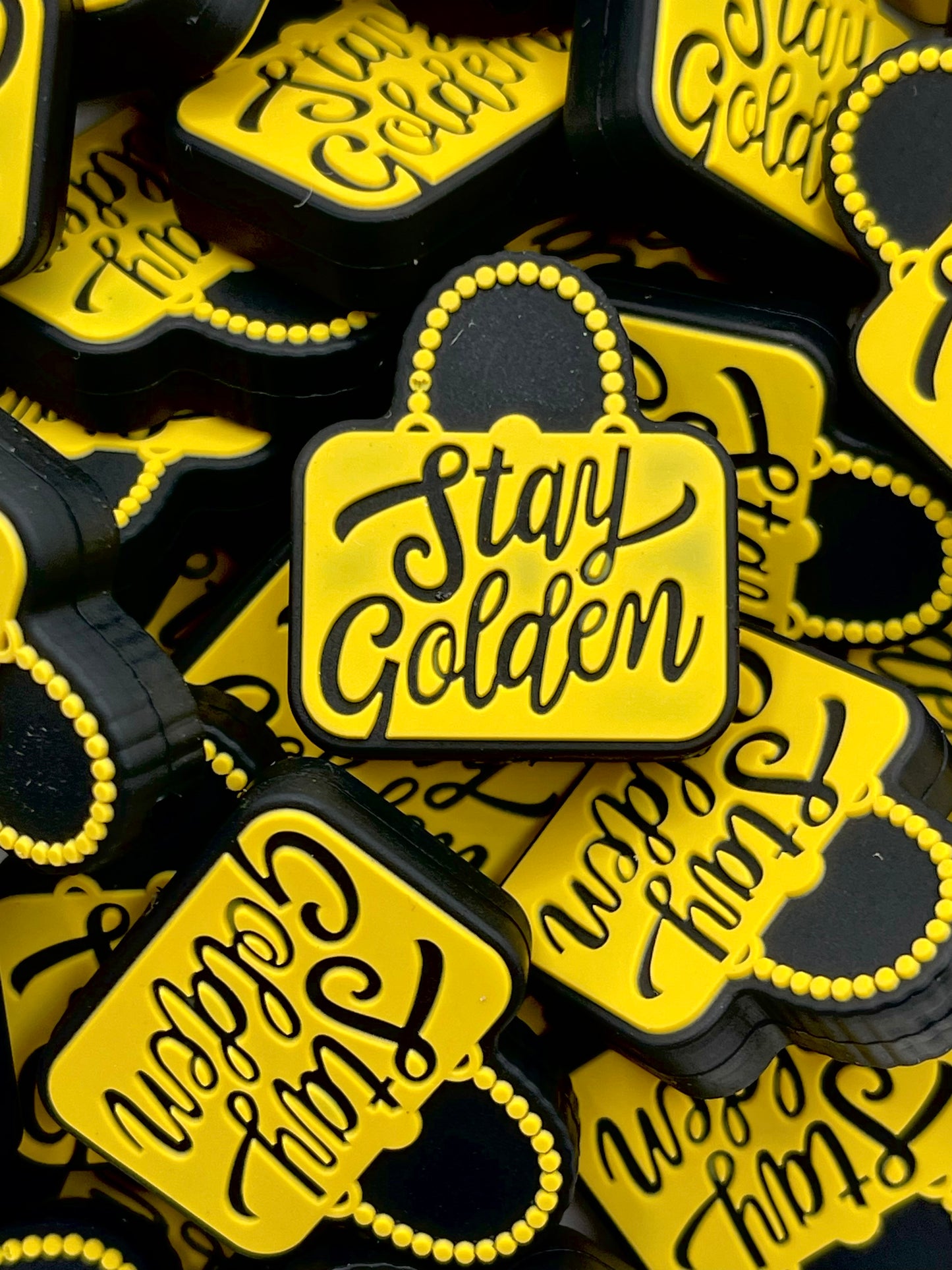 Stay Golden Silicone Focal Beads