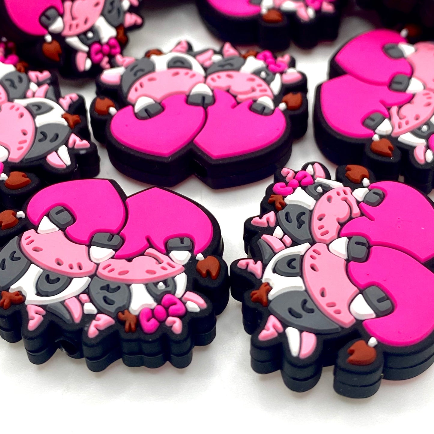 I’m Over The Moo-n For You Silicone Focal Beads