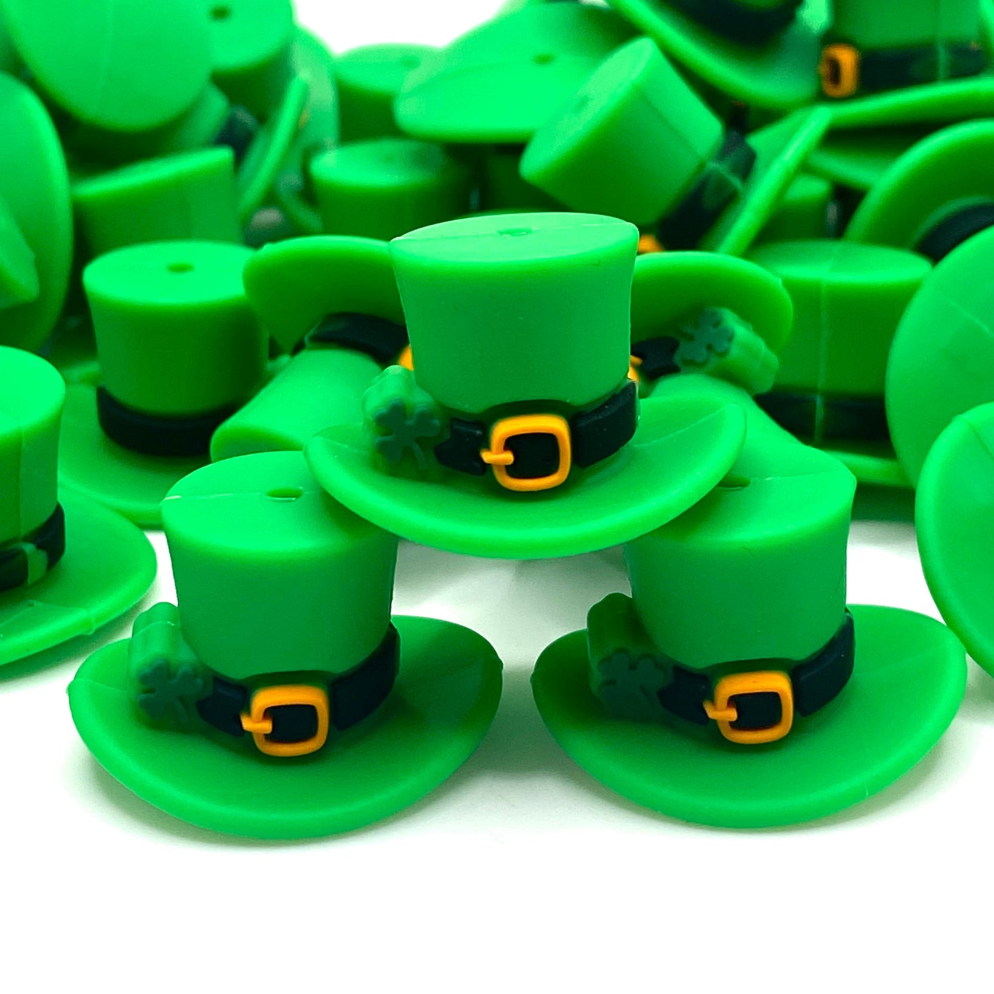 Hat Full of Luck 3D Silicone Focal Beads