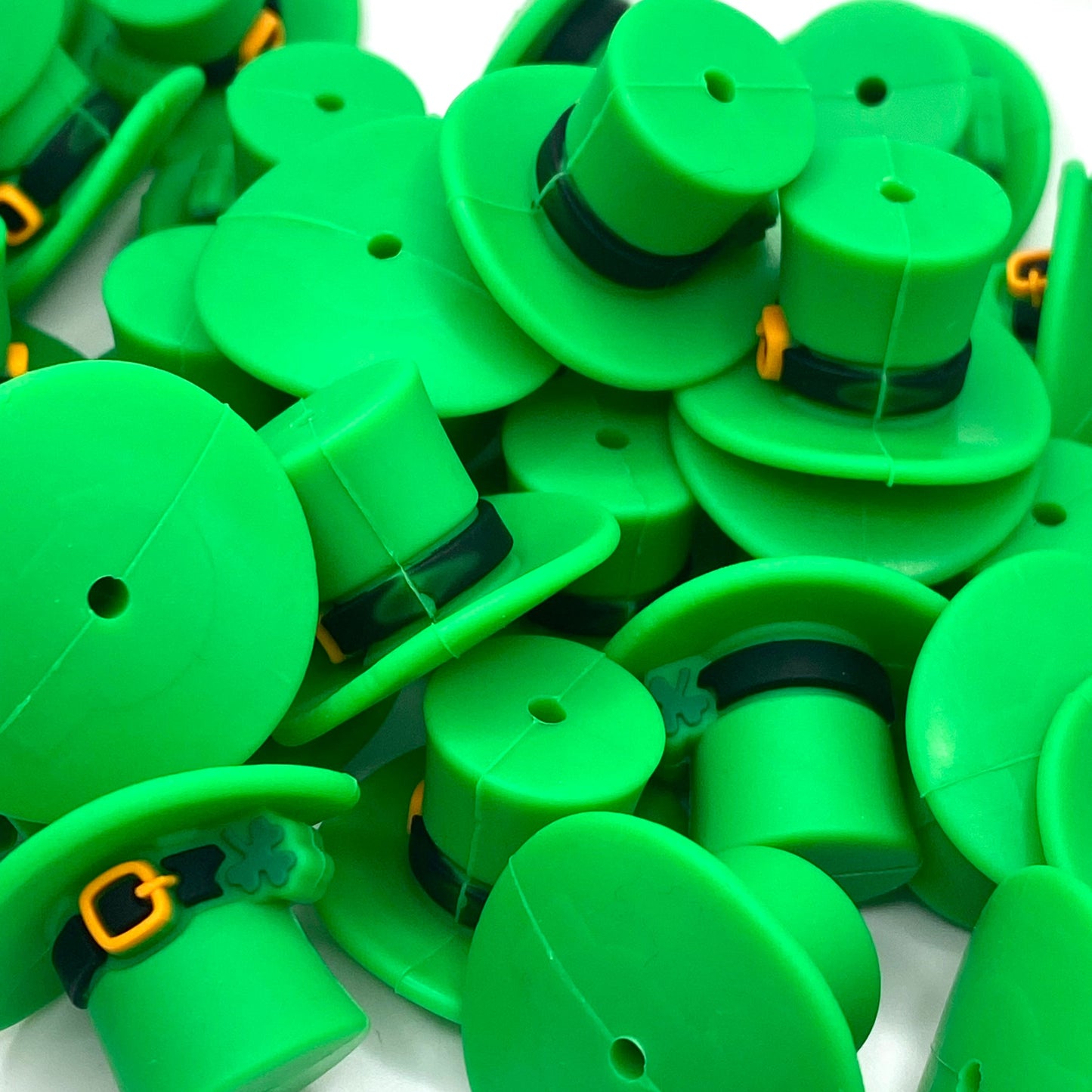 Hat Full of Luck 3D Silicone Focal Beads