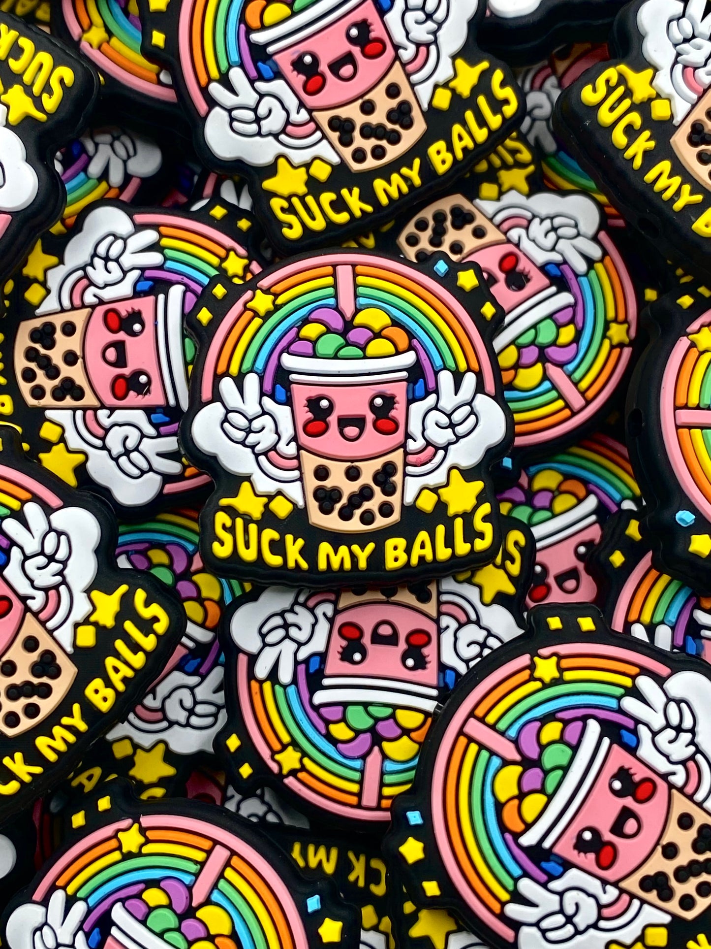 Succ My Balls Silicone Focal Beads