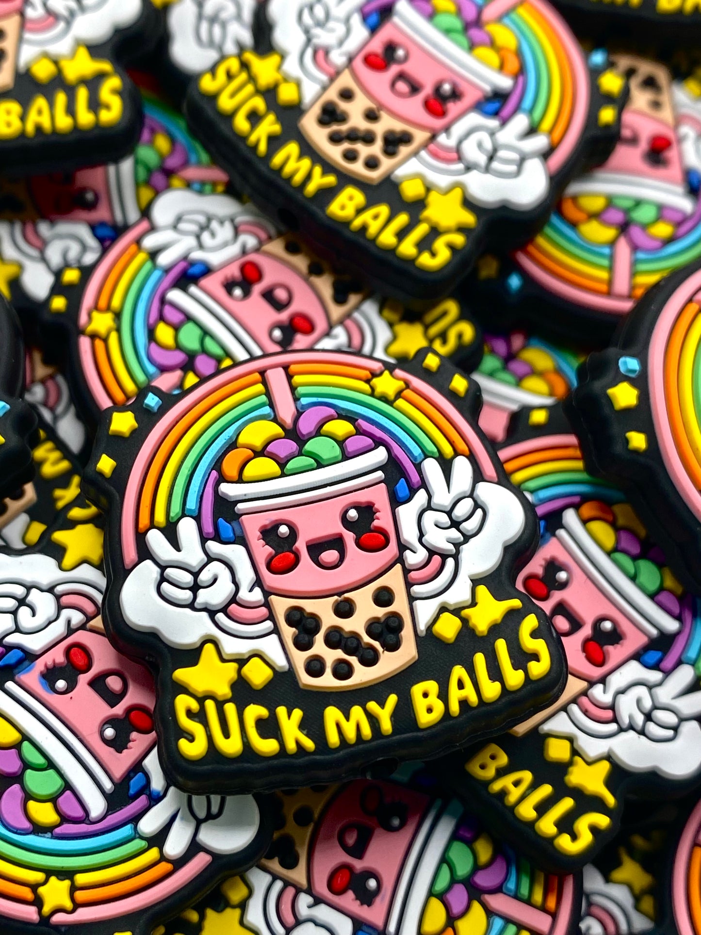 Succ My Balls Silicone Focal Beads