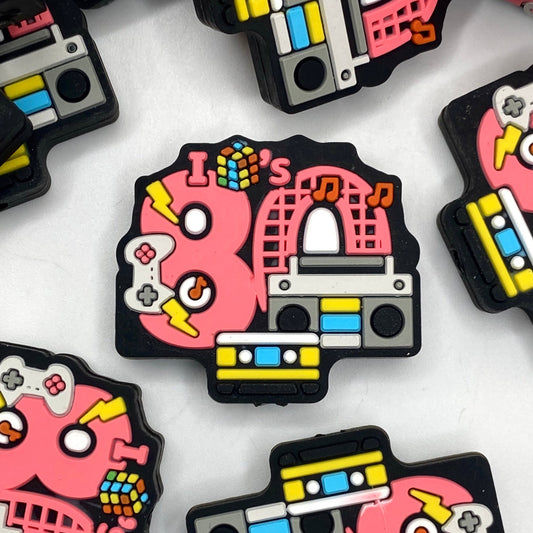 80's Music Silicone Focal Beads