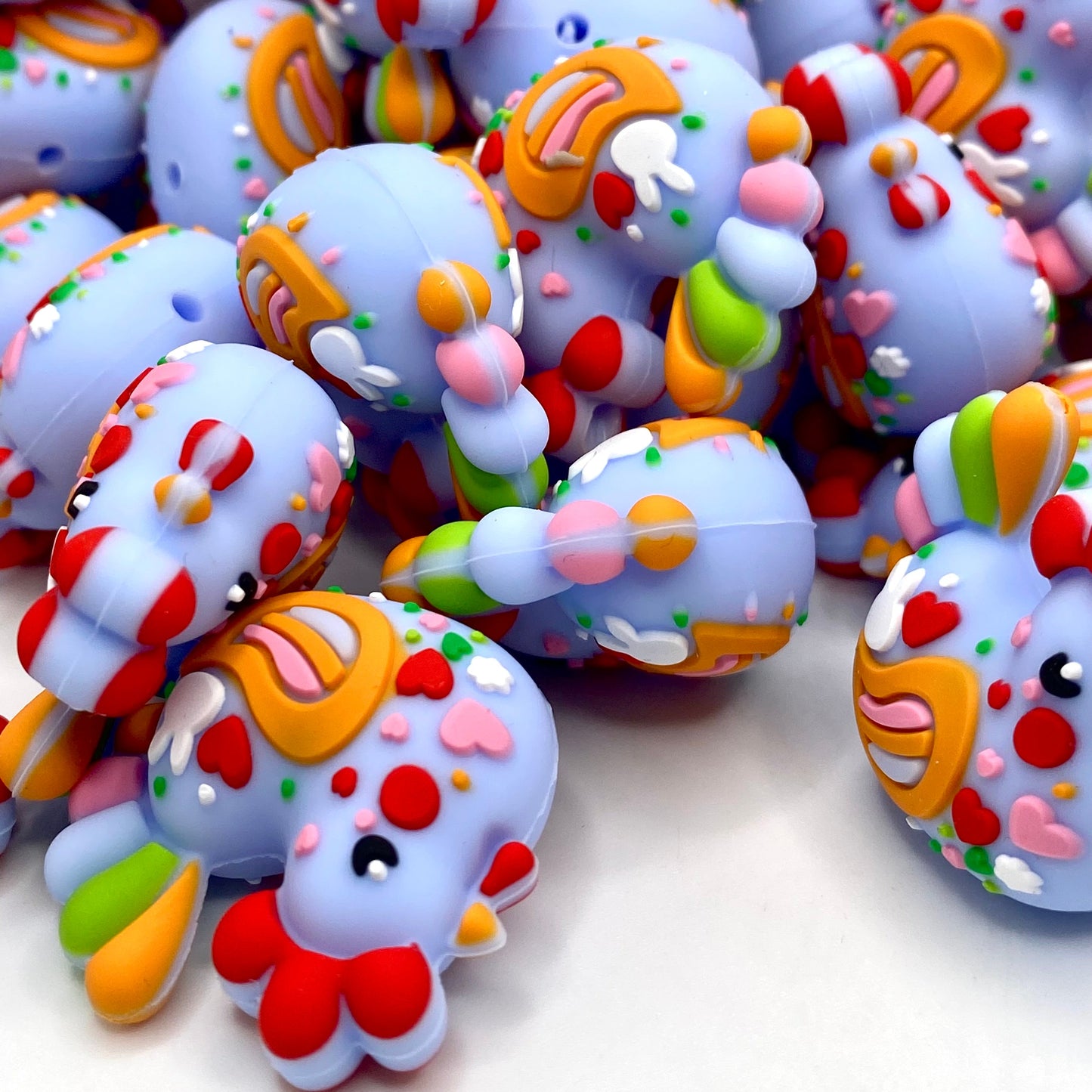 Hatching Mischief 3D Silicone Focal Beads