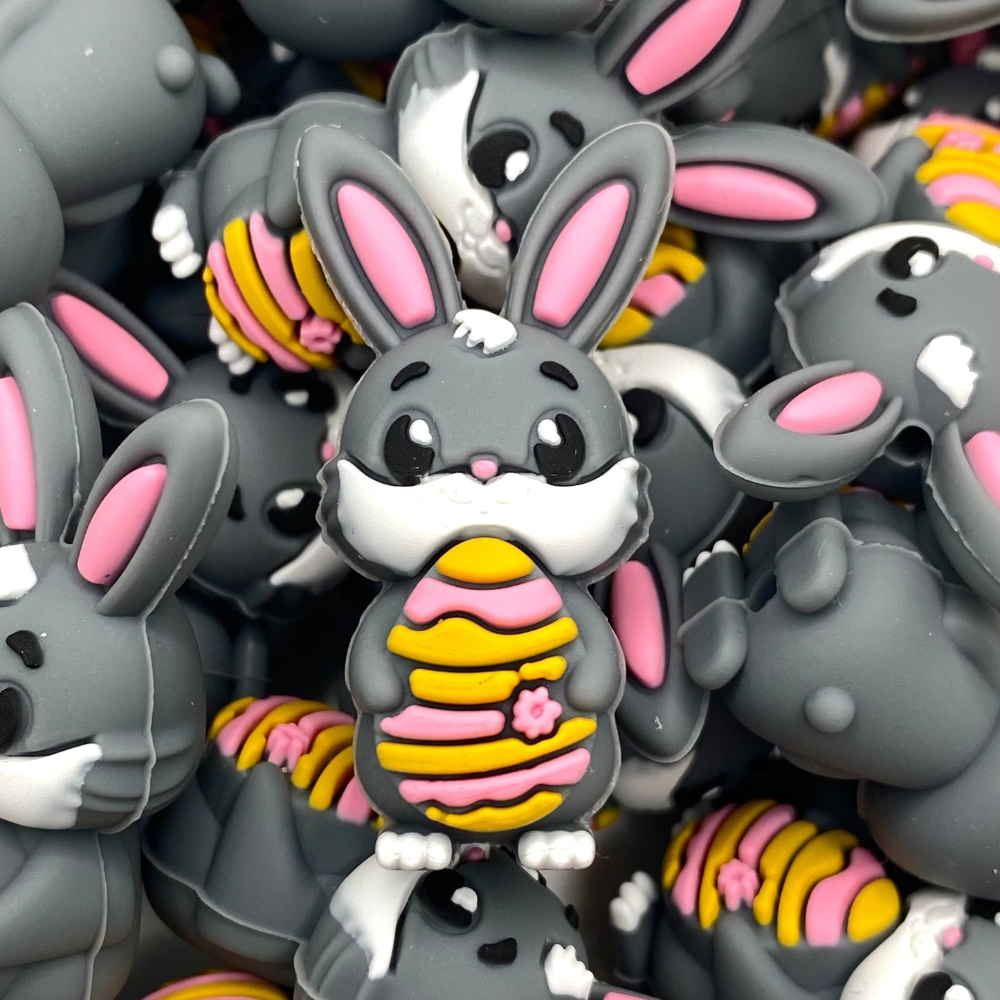 Bunny Vibes 3D Silicone Focal Beads