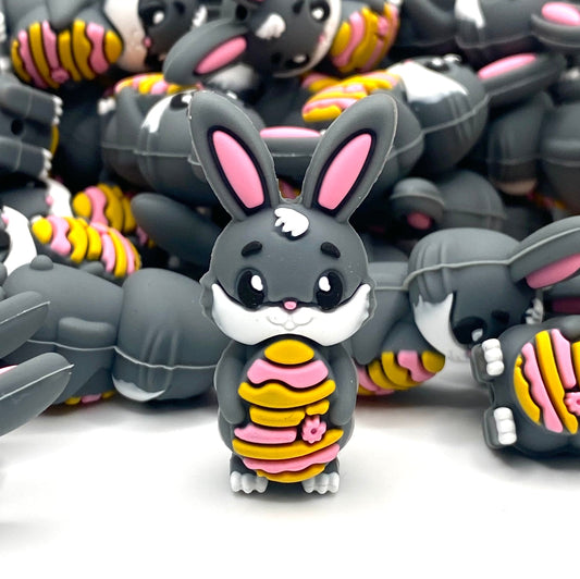 Bunny Vibes 3D Silicone Focal Beads