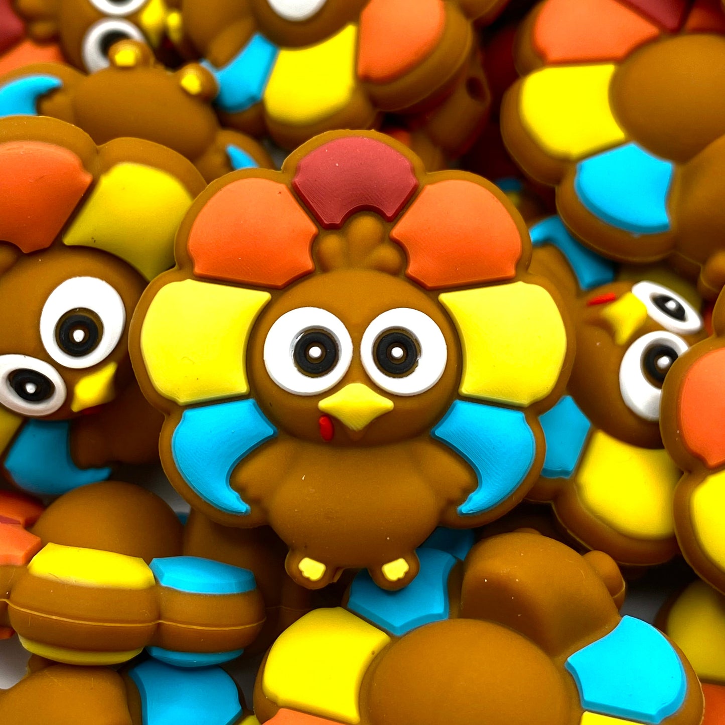 Winner Winner Turkey Dinner 3D Silicone Focal Beads