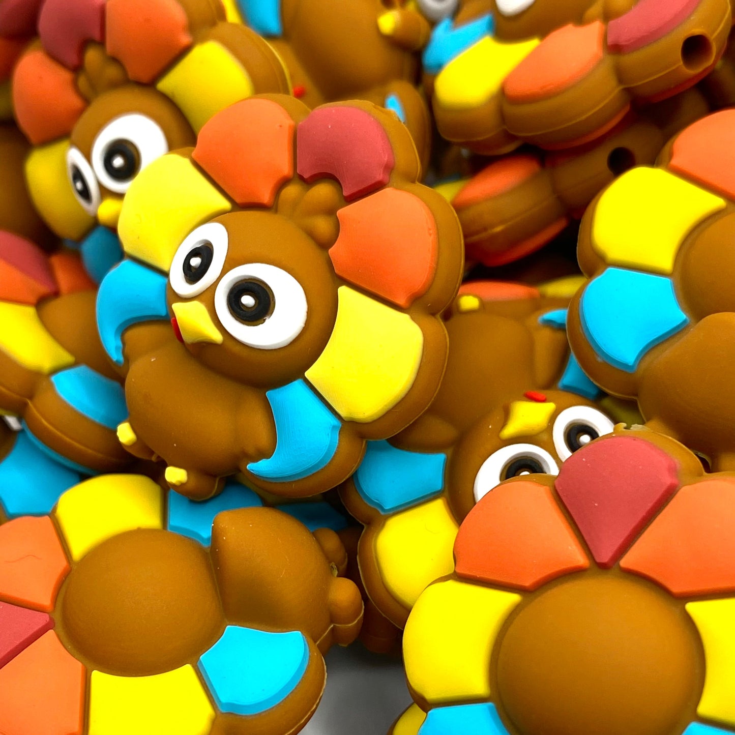 Winner Winner Turkey Dinner 3D Silicone Focal Beads
