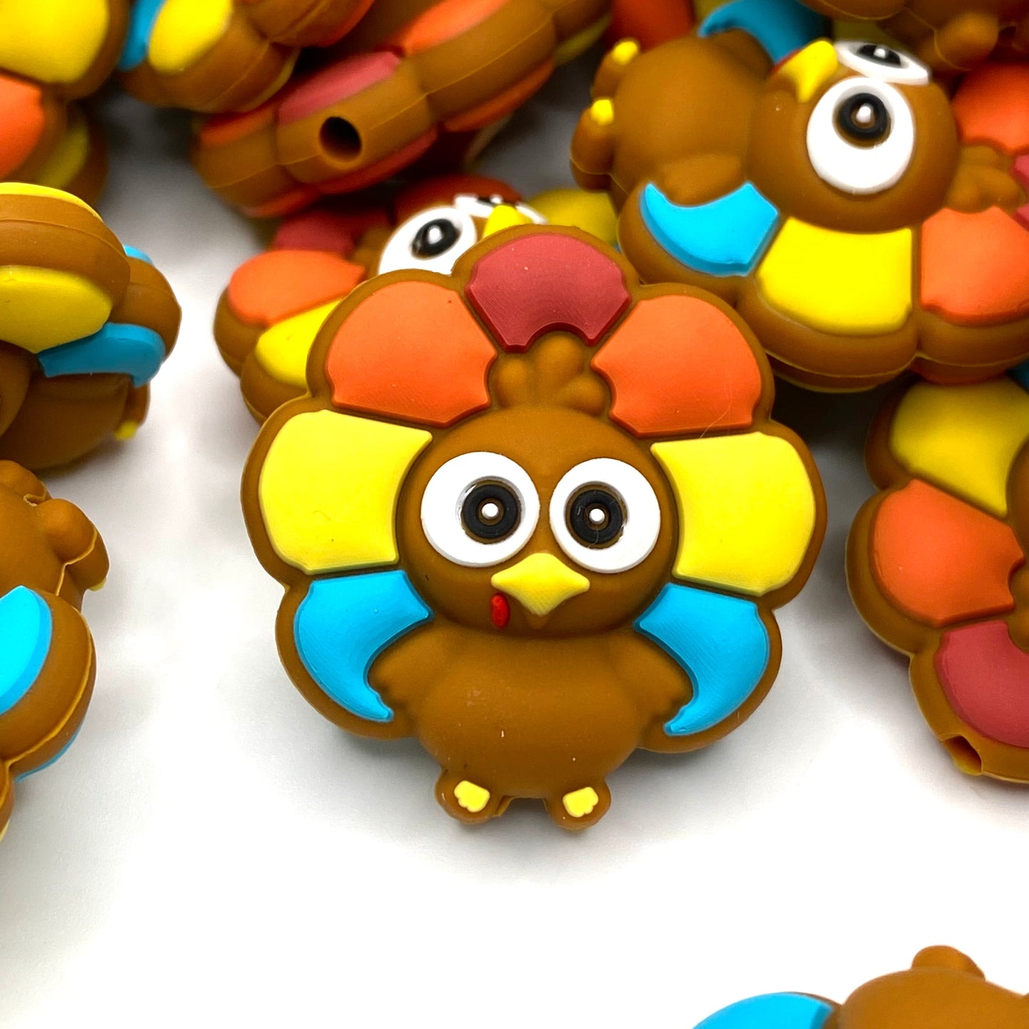 Winner Winner Turkey Dinner 3D Silicone Focal Beads