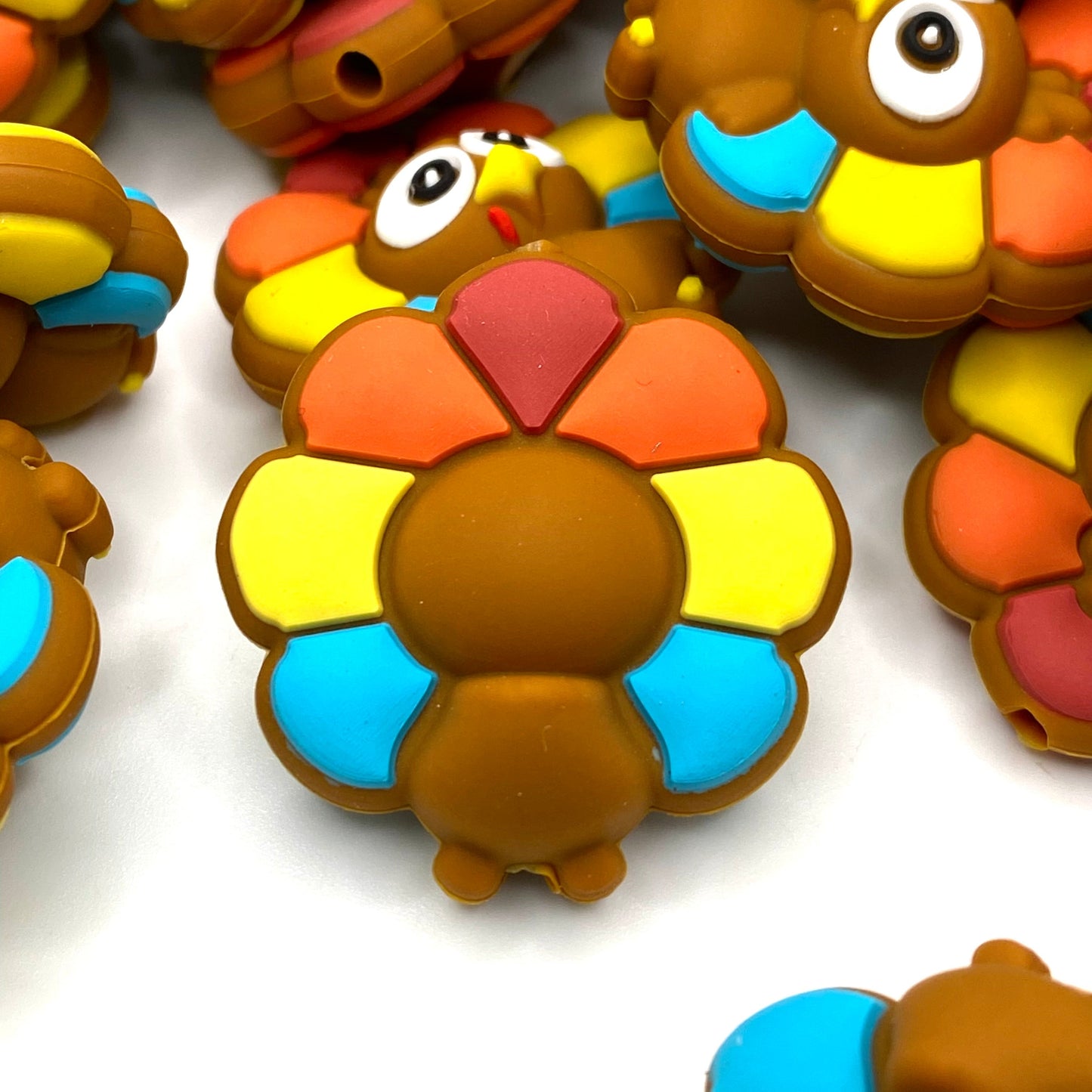 Winner Winner Turkey Dinner 3D Silicone Focal Beads