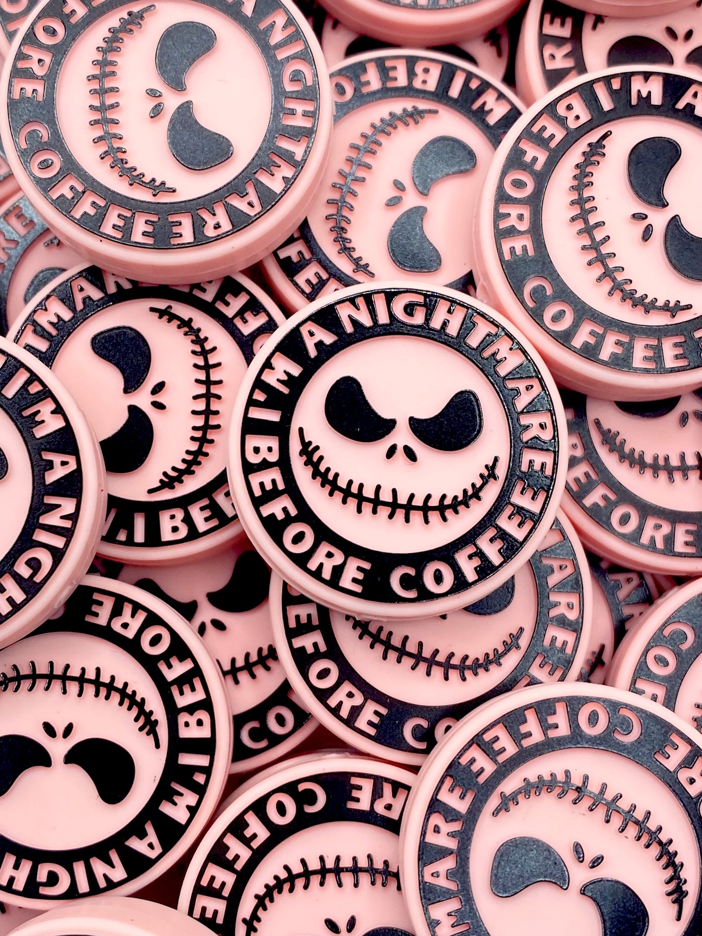 I'm a Nightmare Before Coffee Silicone Focal Beads