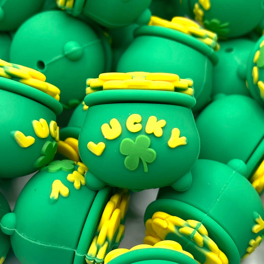 Lucky Jackpot 3D Silicone Focal Beads