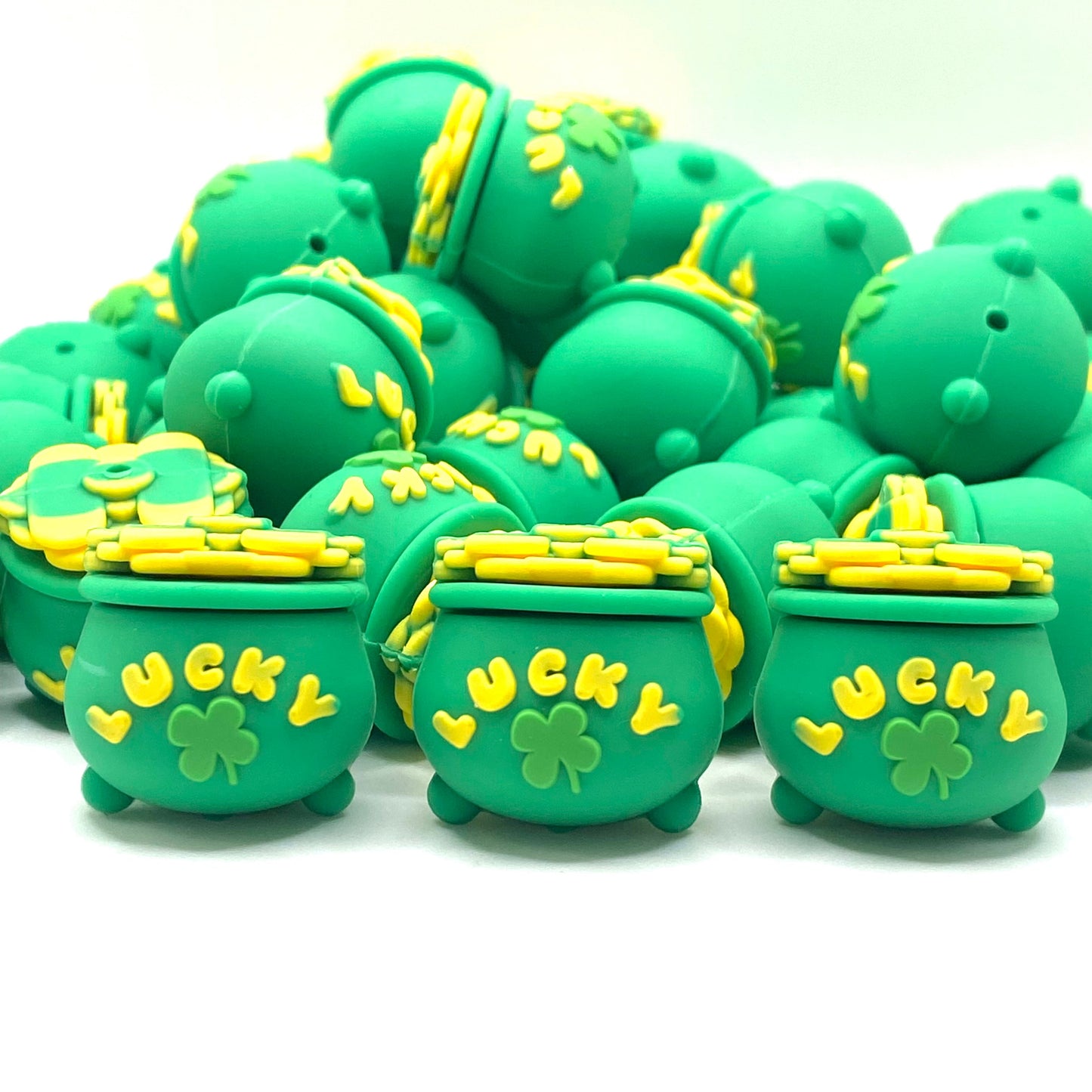 Lucky Jackpot 3D Silicone Focal Beads