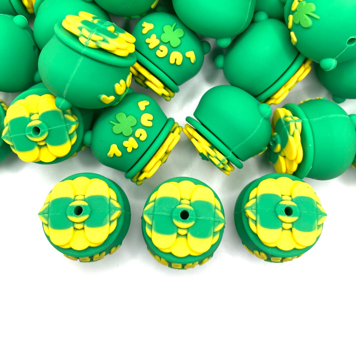 Lucky Jackpot 3D Silicone Focal Beads