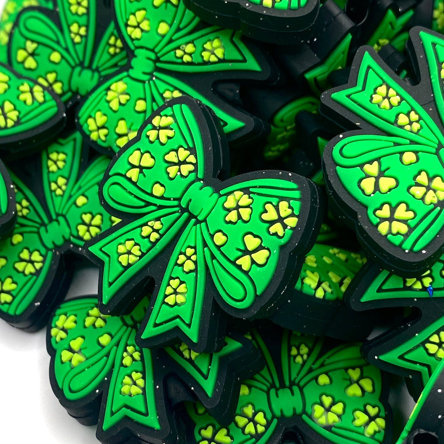 Clover Cutie Silicone Focal Beads