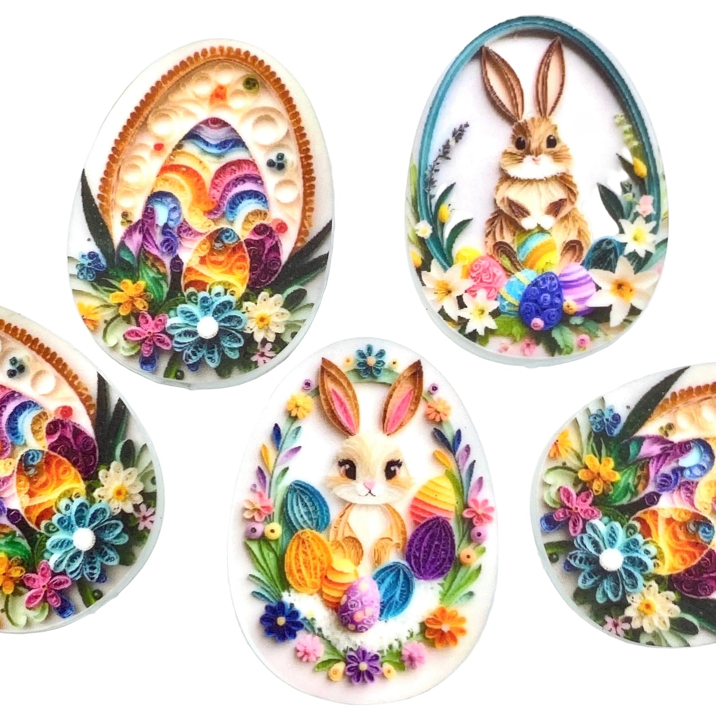 Secret Garden Printed Silicone Focal Beads