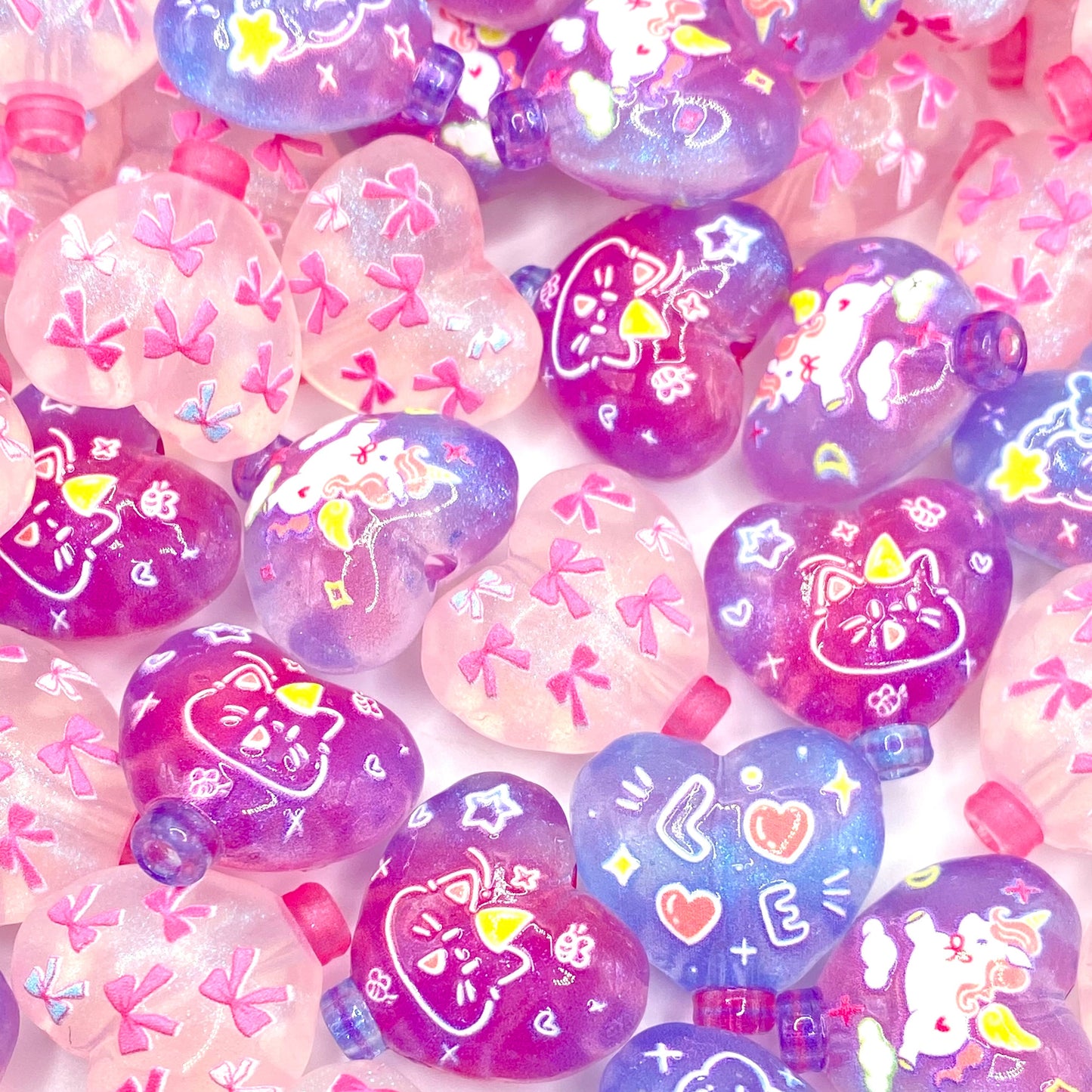 My Cutie Pie Printed Acrylic Beads