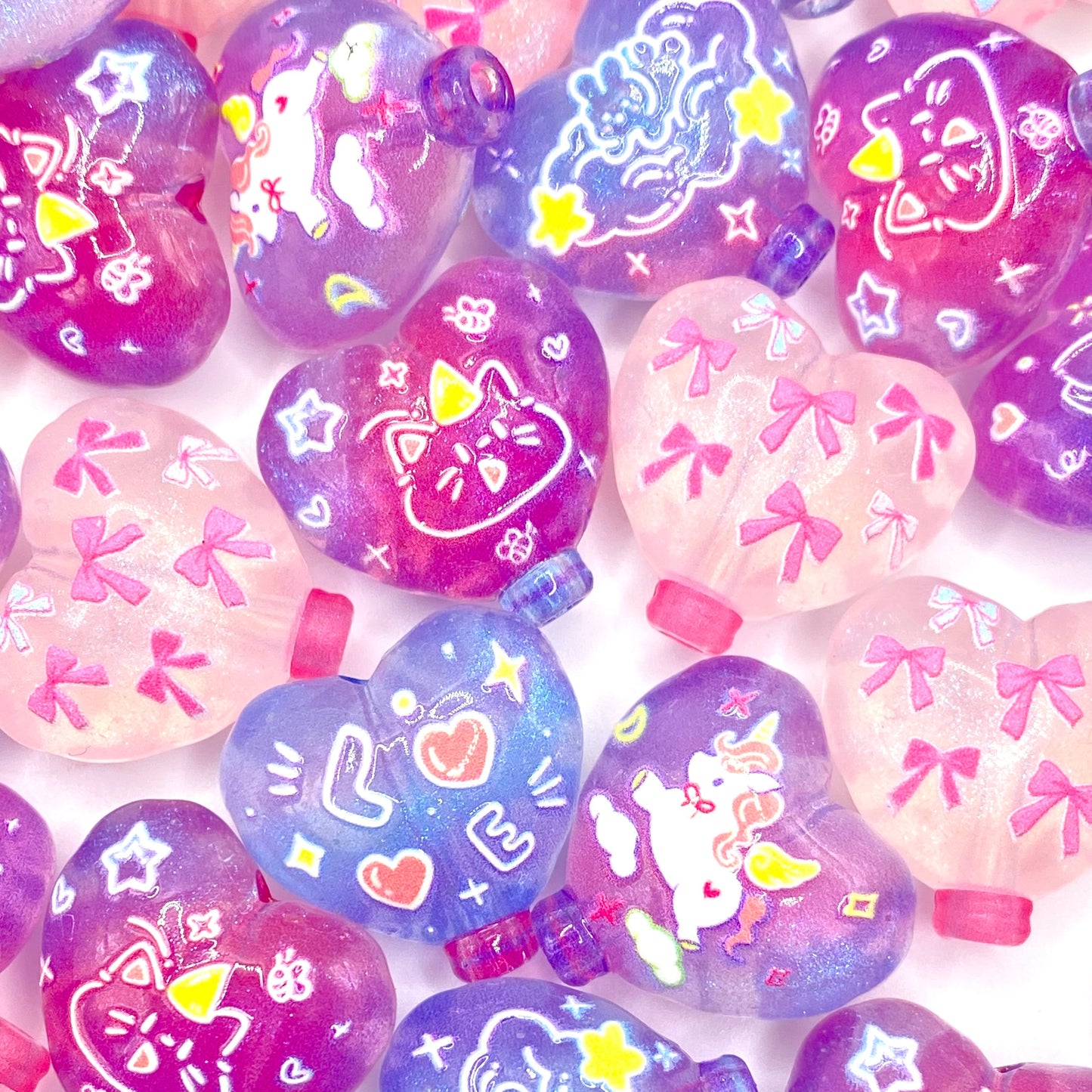My Cutie Pie Printed Acrylic Beads