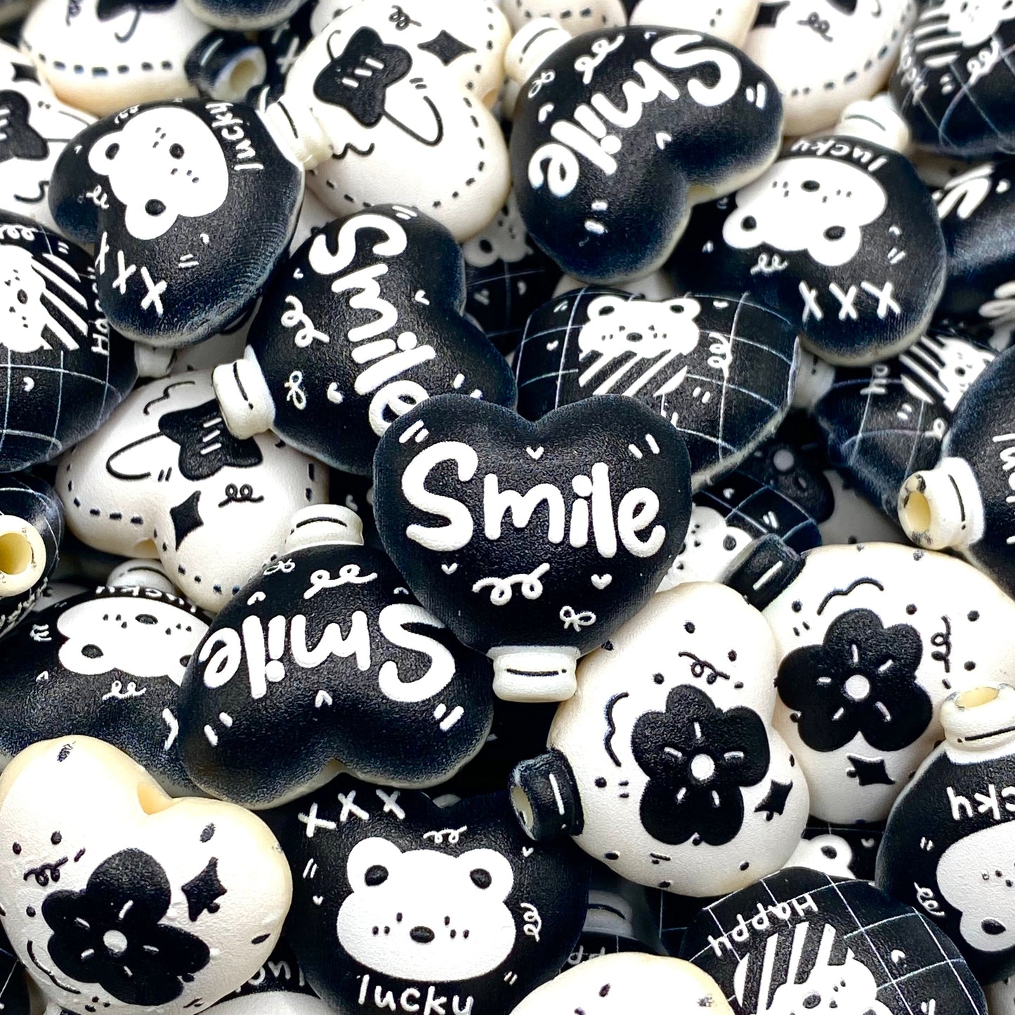 My Cutie Pie Printed Acrylic Beads