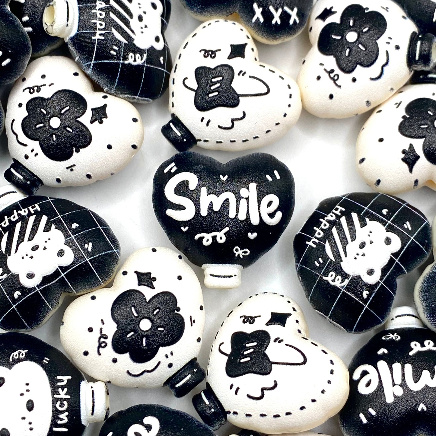 My Cutie Pie Printed Acrylic Beads