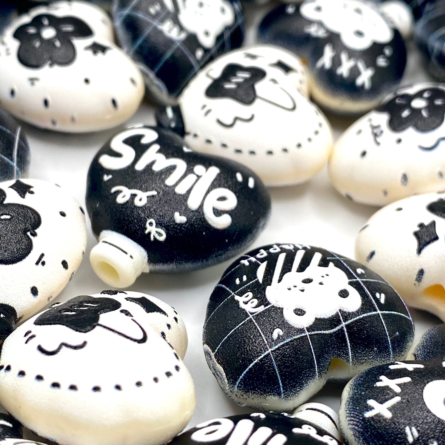 My Cutie Pie Printed Acrylic Beads