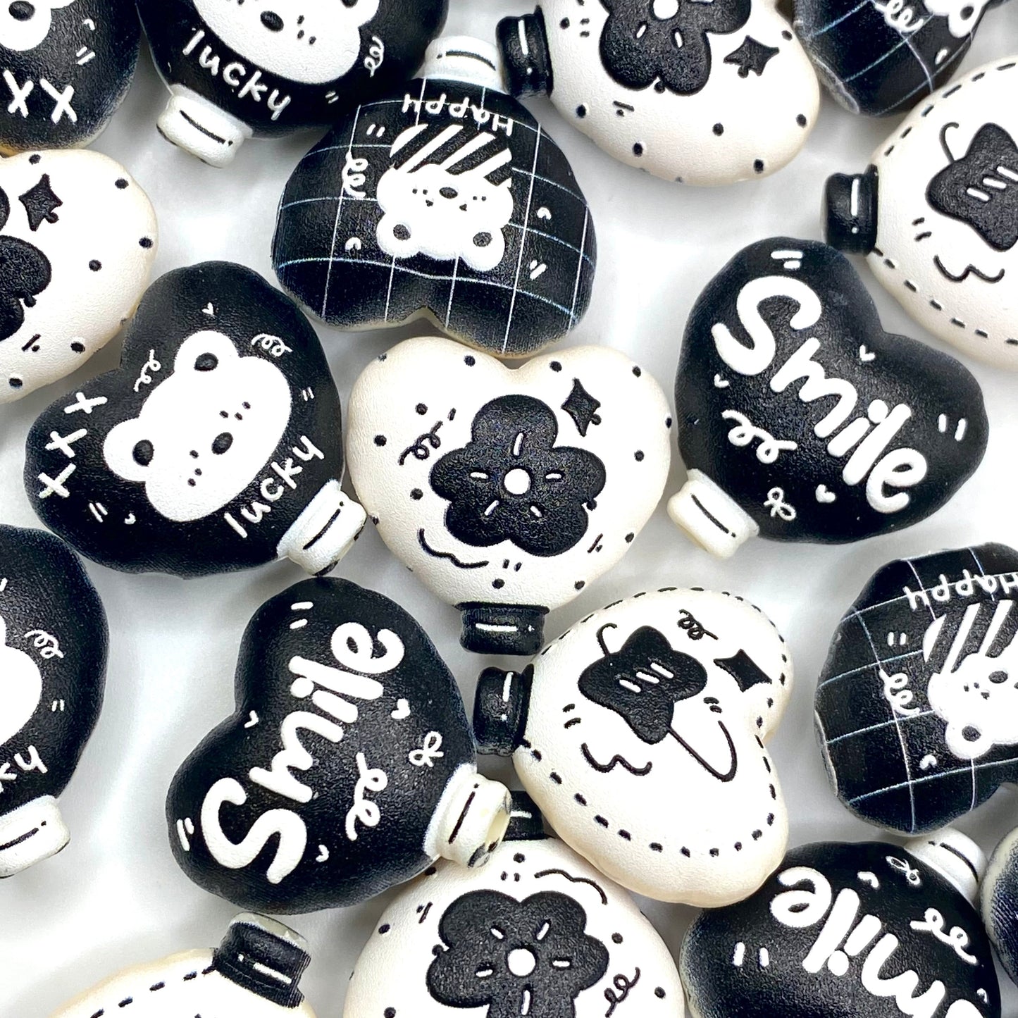 My Cutie Pie Printed Acrylic Beads