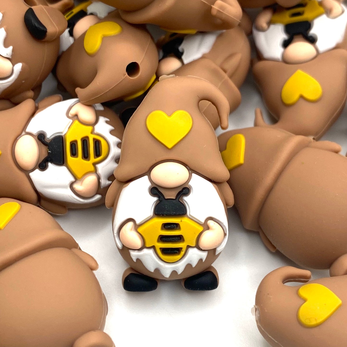 Springtime, Gnome Time 3D Silicone Focal Beads