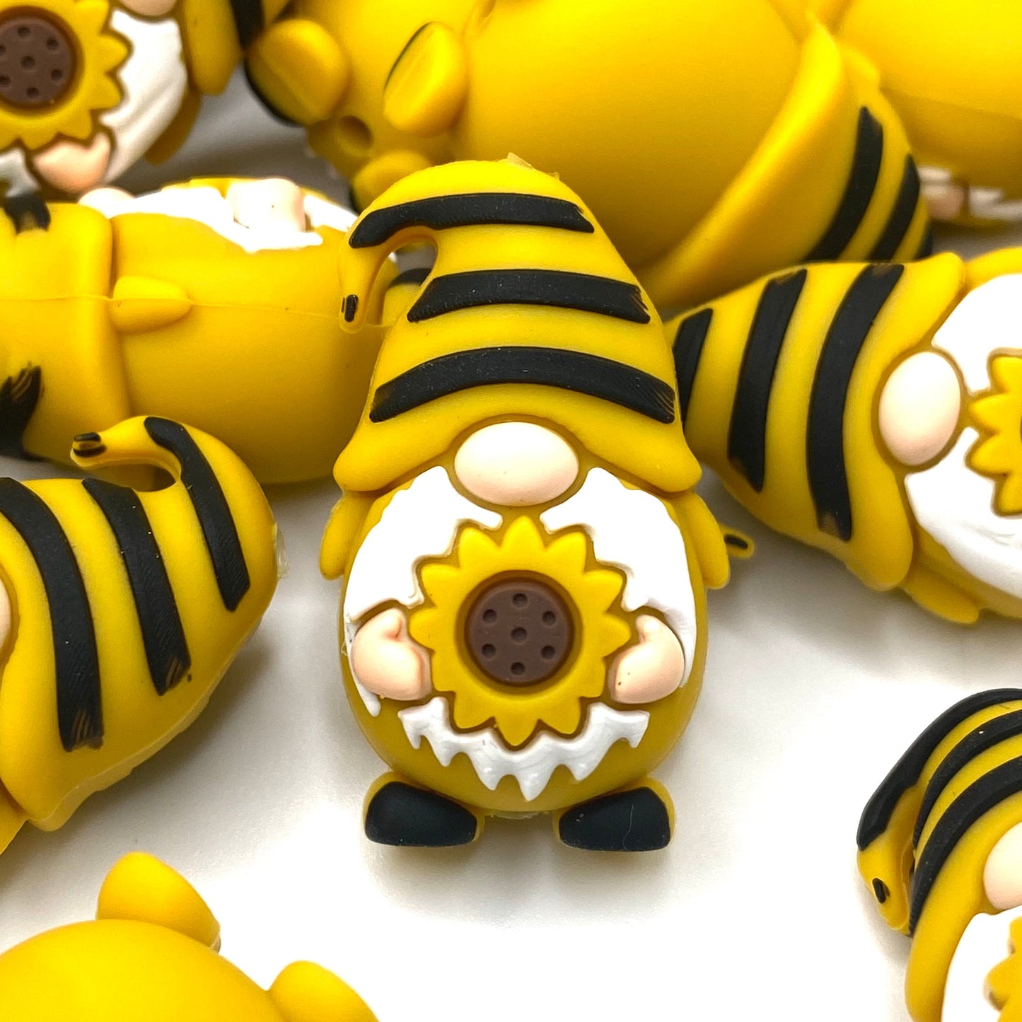 Springtime, Gnome Time 3D Silicone Focal Beads