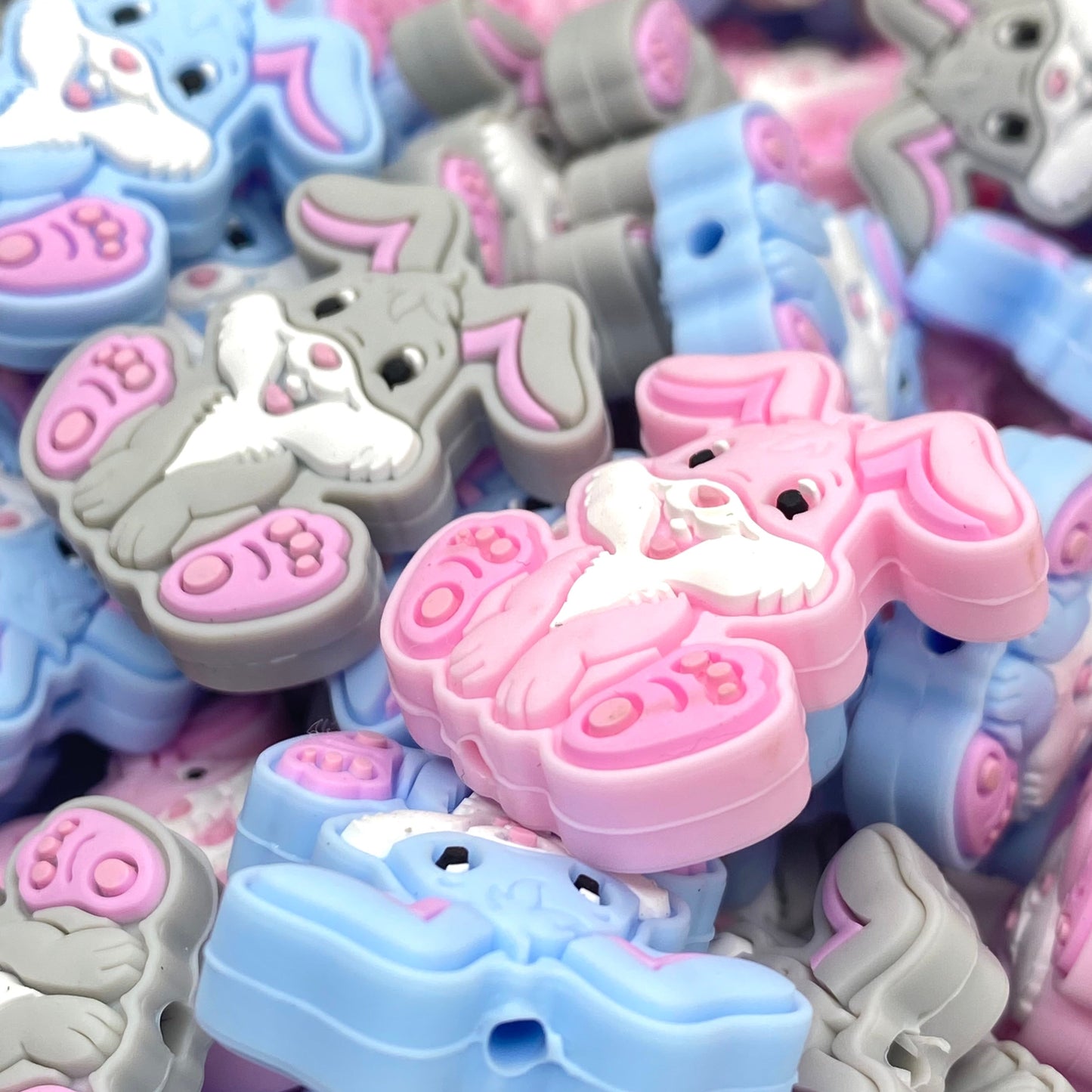 Hops The Bunny Silicone Focal Beads