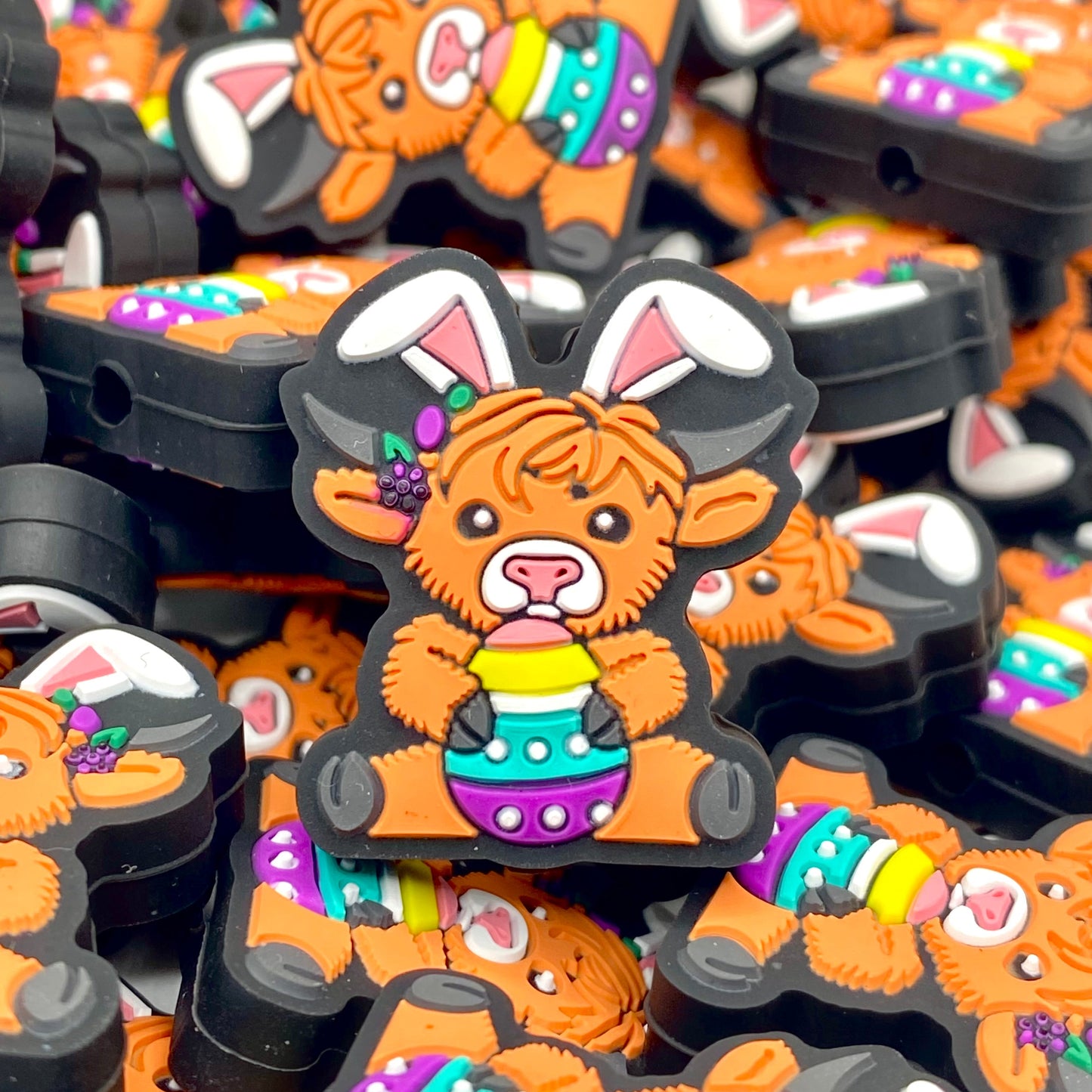 Spring Moo-gic Silicone Focal Beads