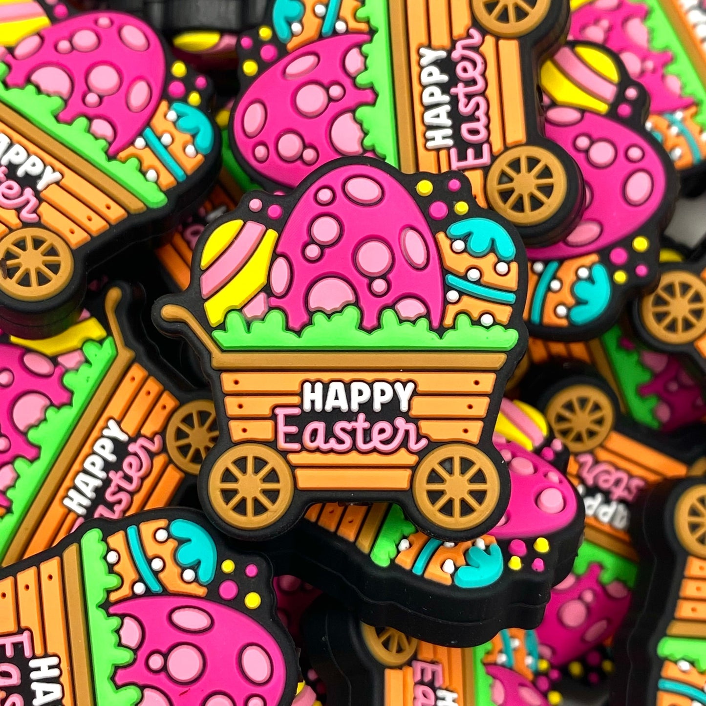 Happy Easter 5.0 Silicone Focal Beads