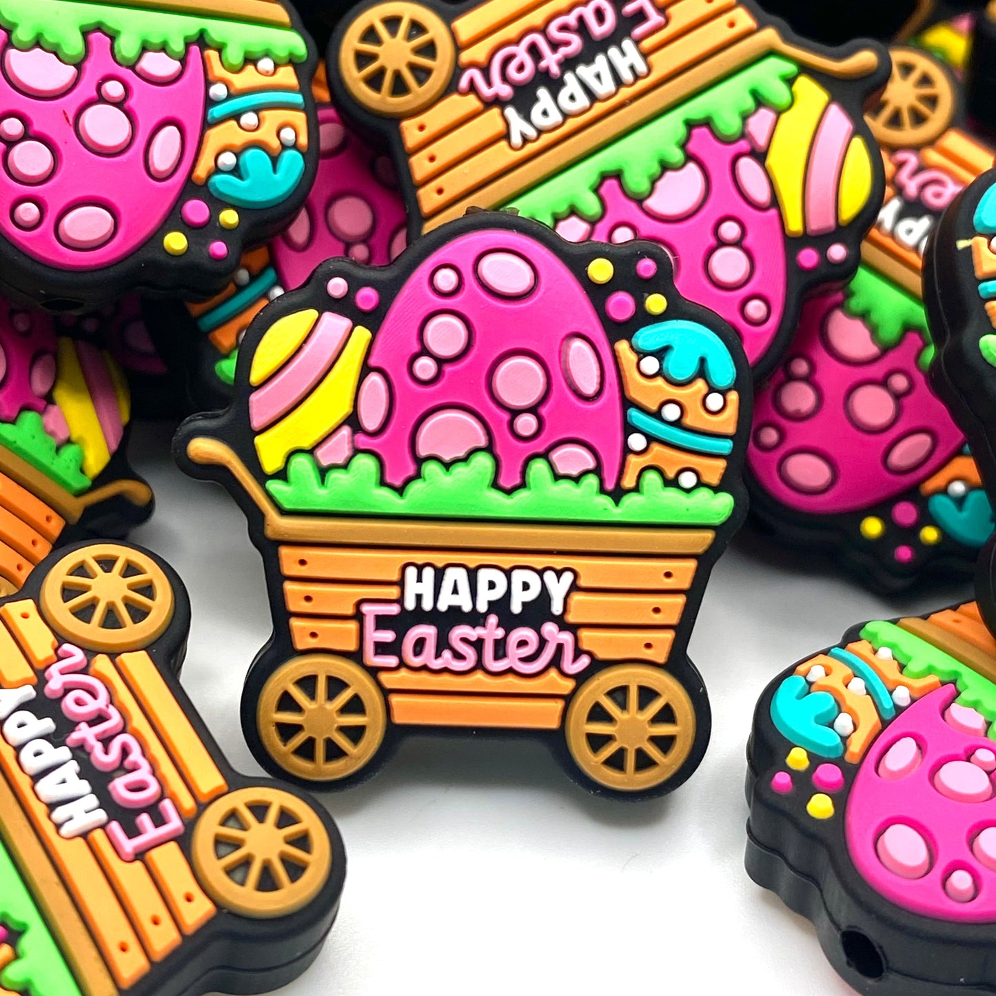 Happy Easter 5.0 Silicone Focal Beads