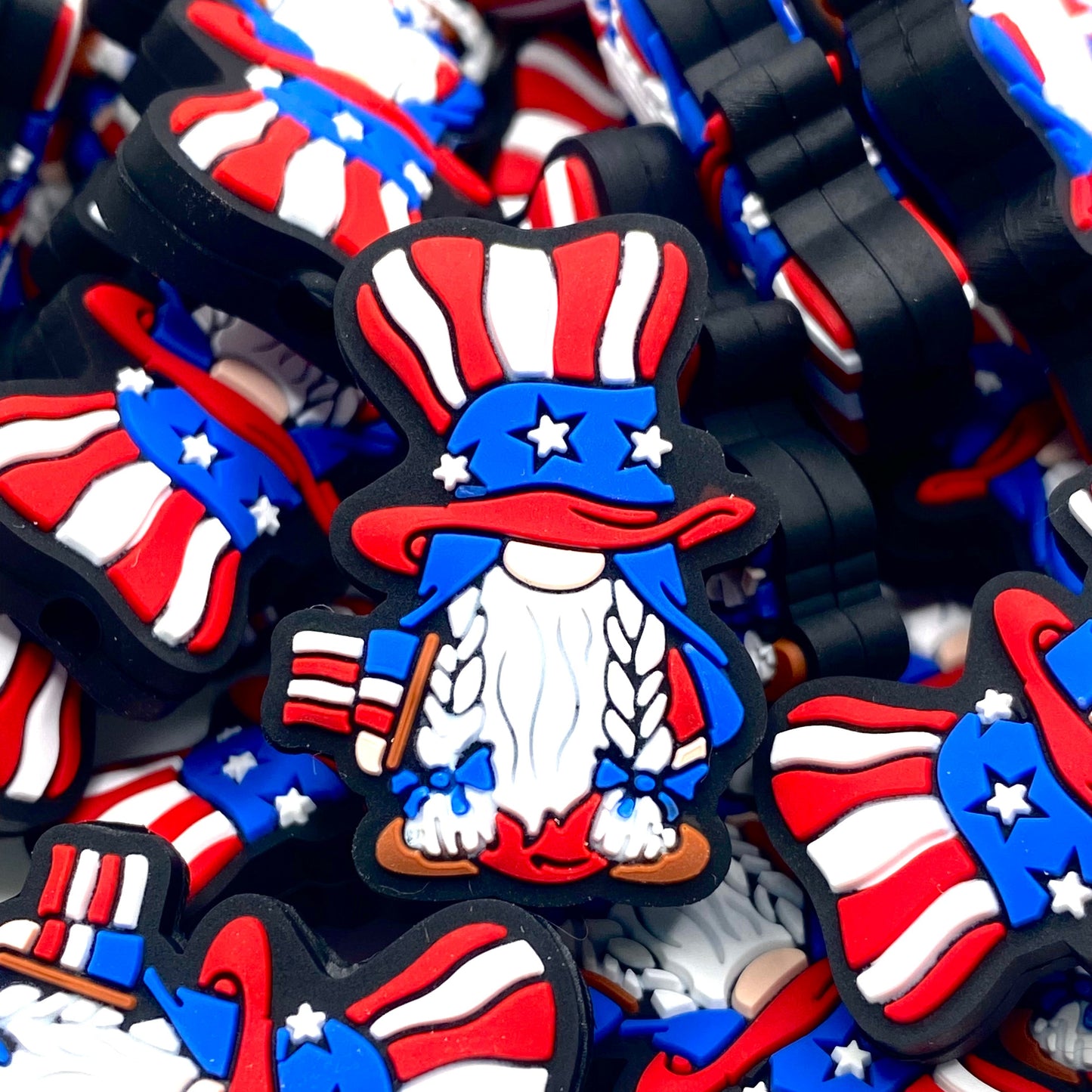 Gnome of the Free Silicone Focal Beads