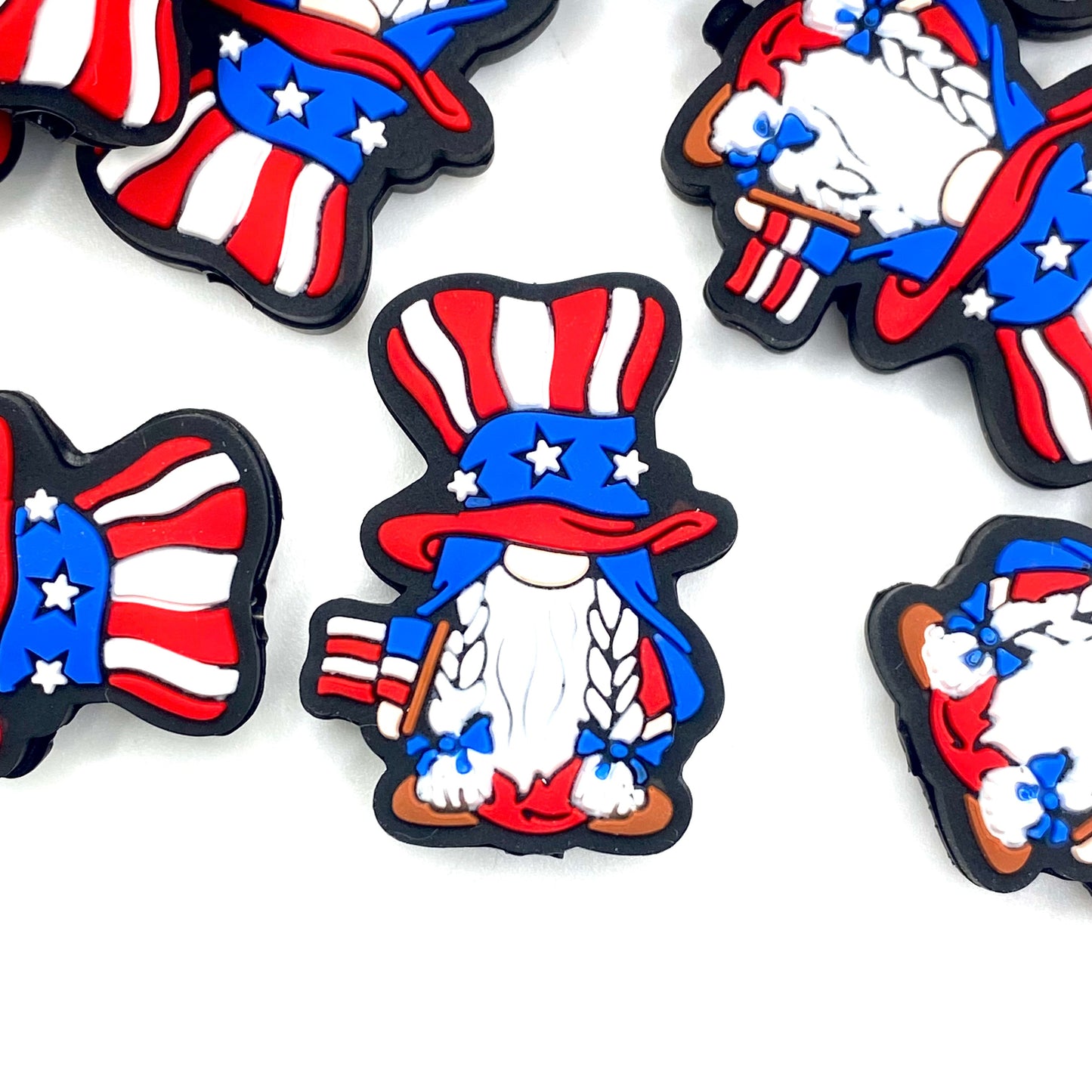 Gnome of the Free Silicone Focal Beads