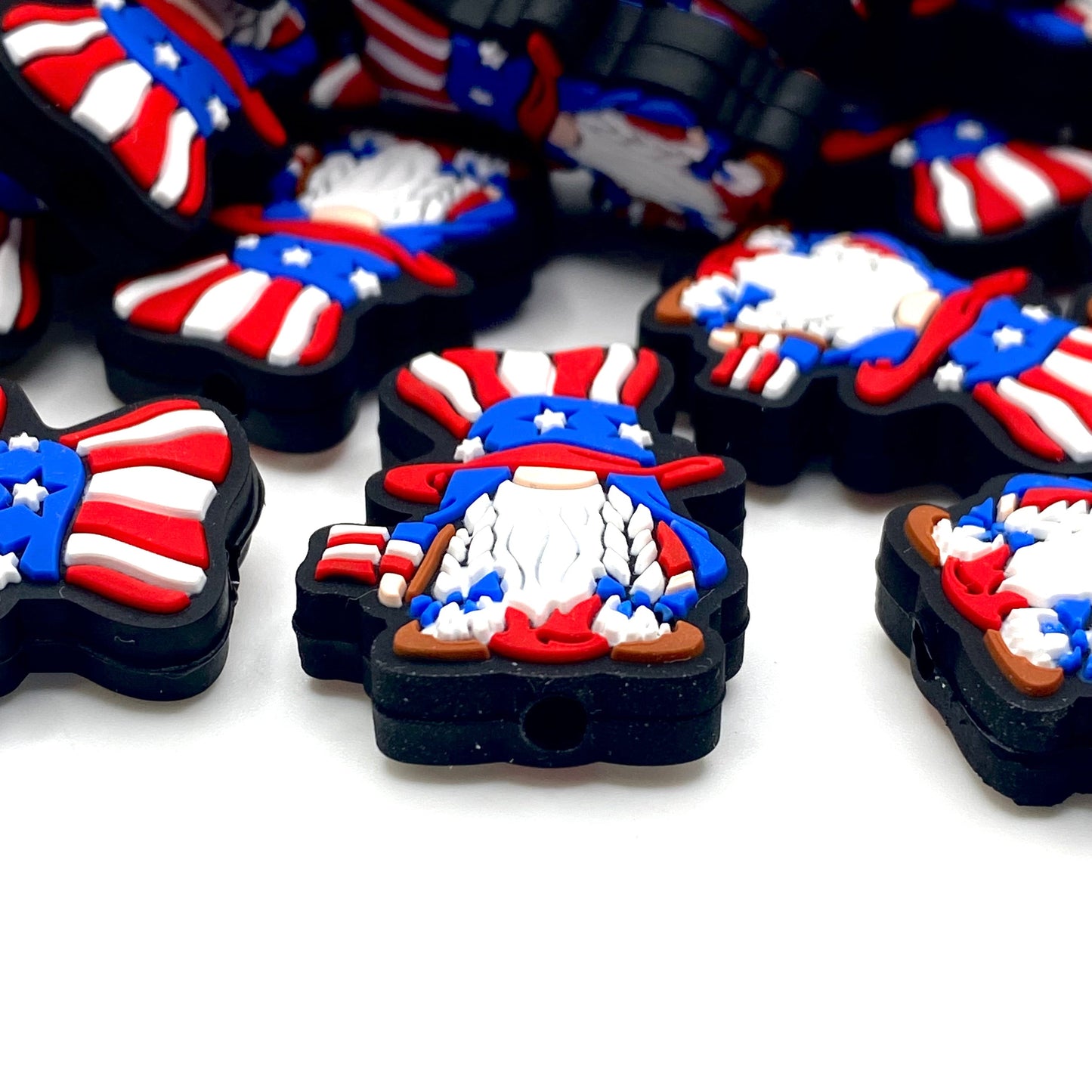 Gnome of the Free Silicone Focal Beads