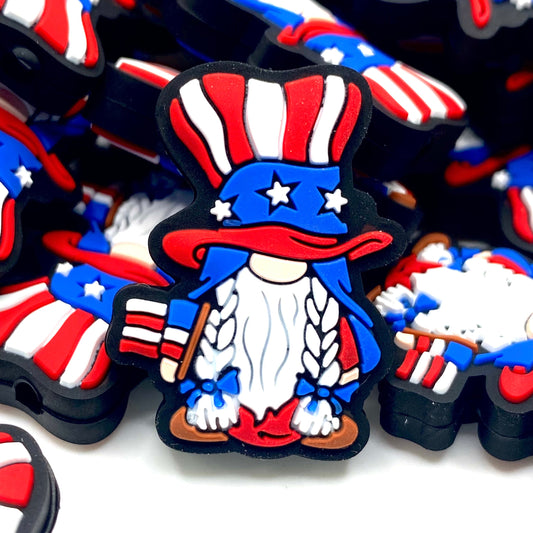 Gnome of the Free Silicone Focal Beads