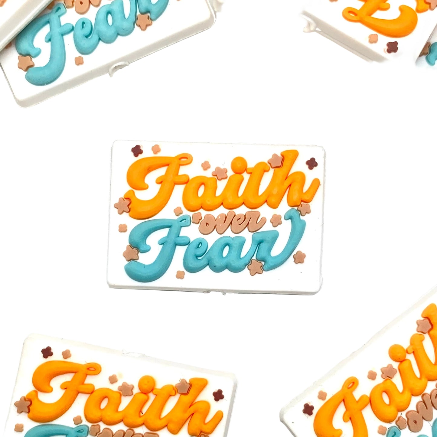 Faith Over Fear 2.0 Silicone Focal Beads
