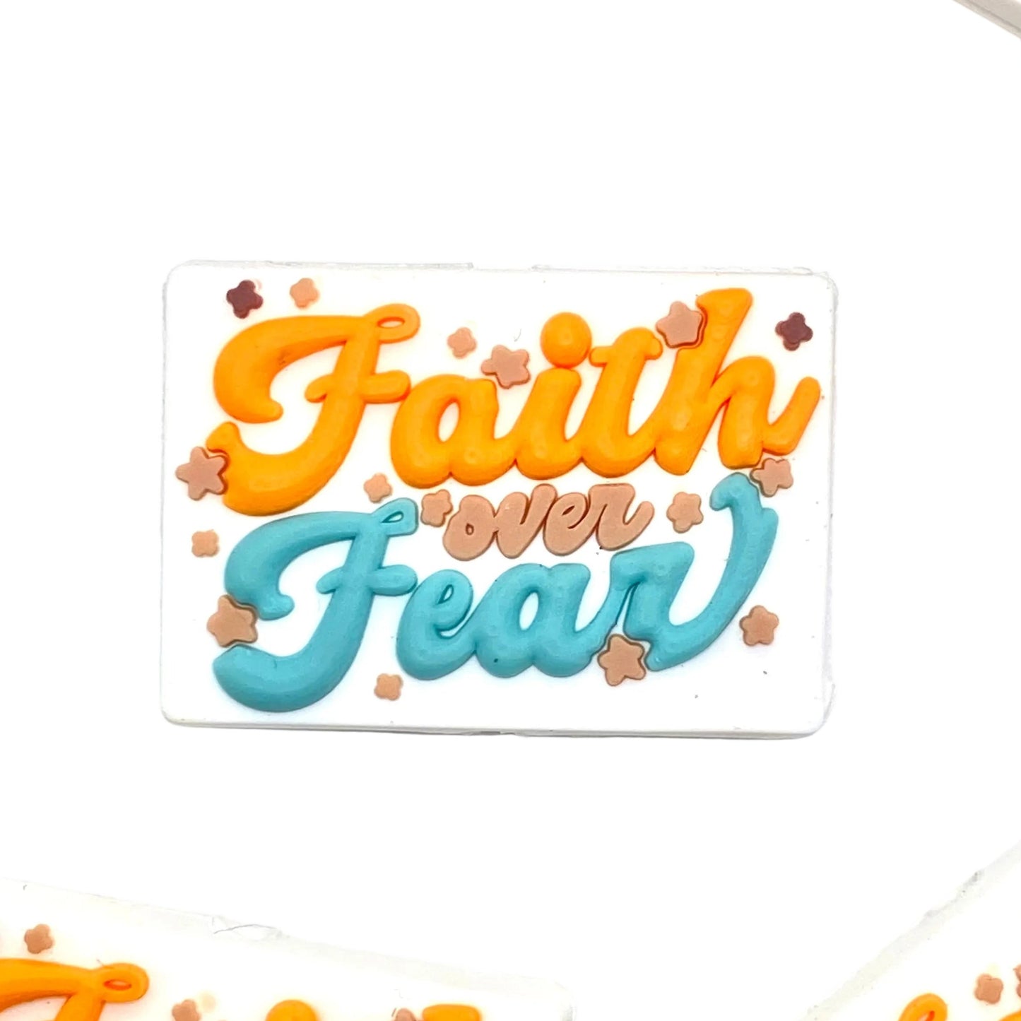 Faith Over Fear 2.0 Silicone Focal Beads