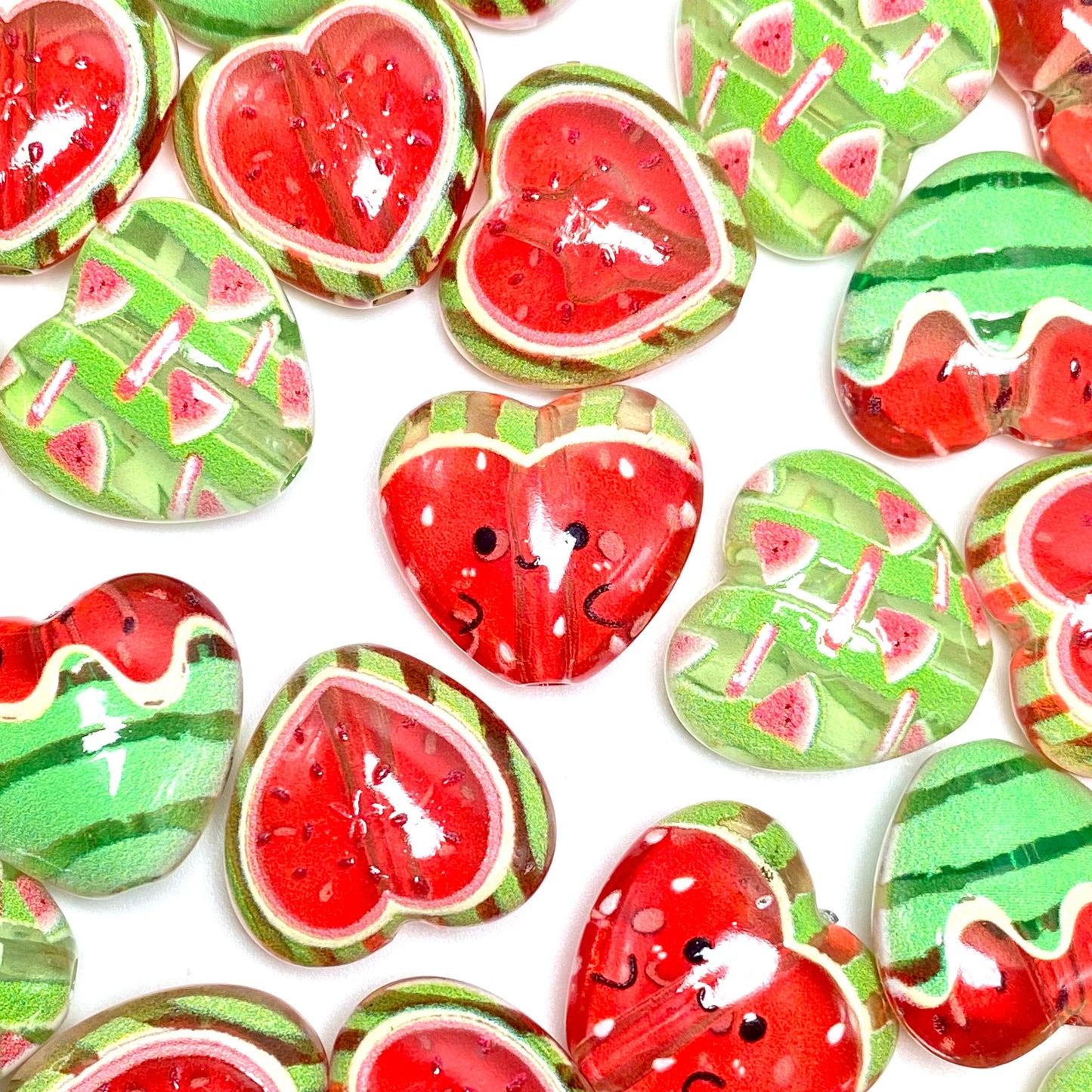 Just Add Watermelon Acrylic Beads
