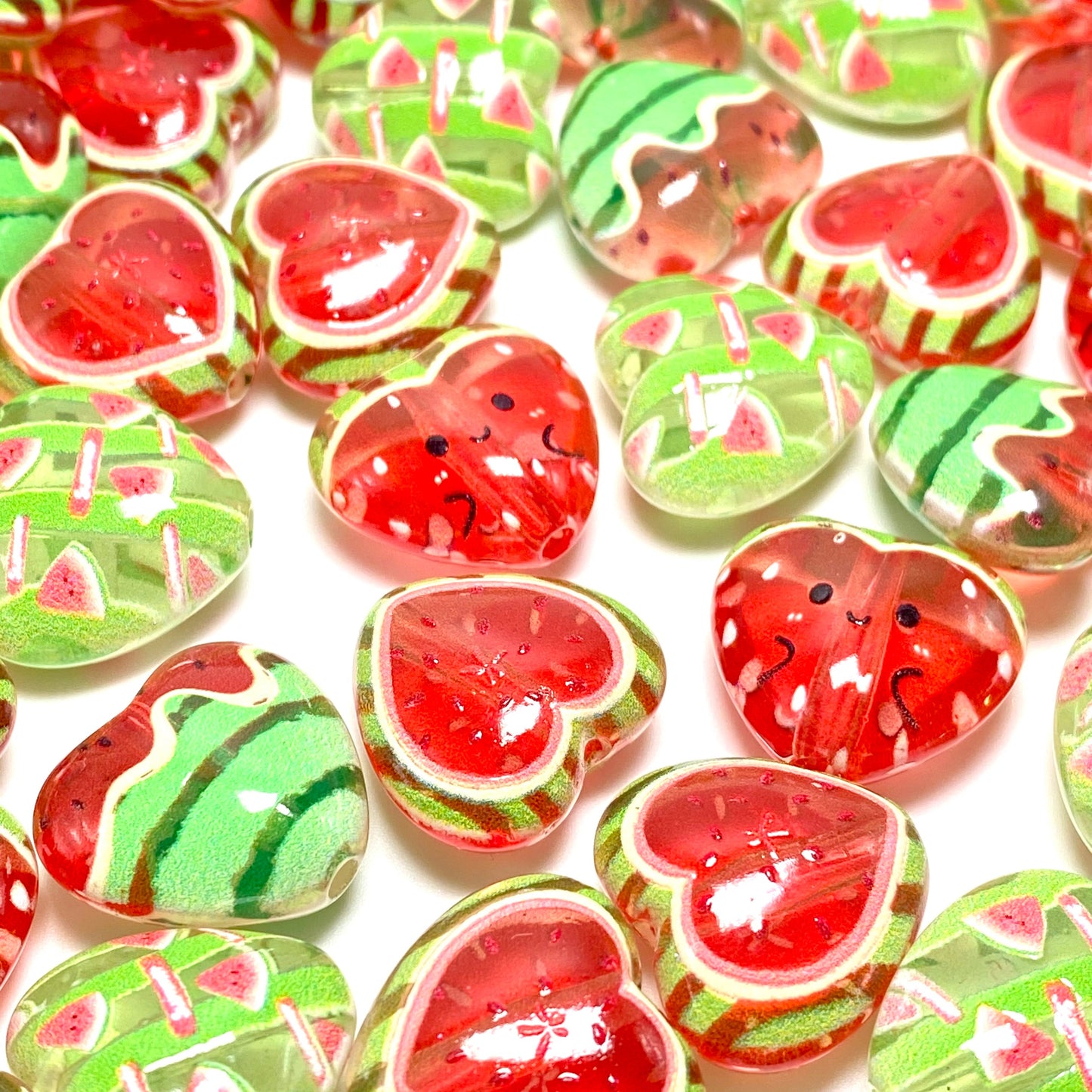 Just Add Watermelon Acrylic Beads