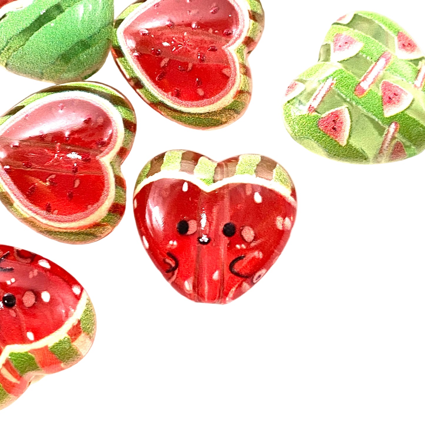 Just Add Watermelon Acrylic Beads